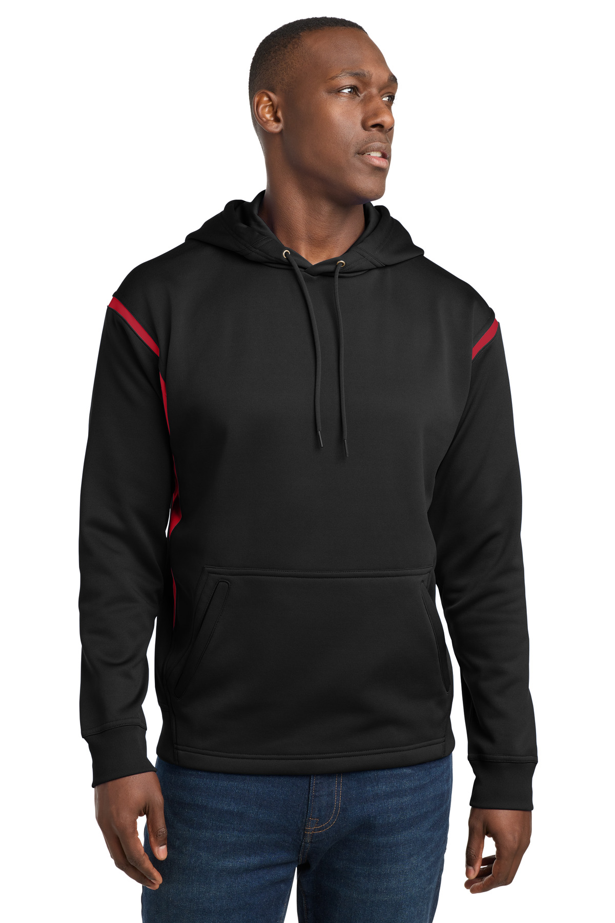 Sport-Tek Tech Fleece Colorblock Hooded Sweatshirt. F246 9