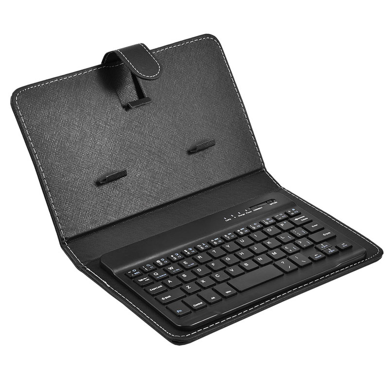 Leather Flip Tablet Case with Keyboard 3