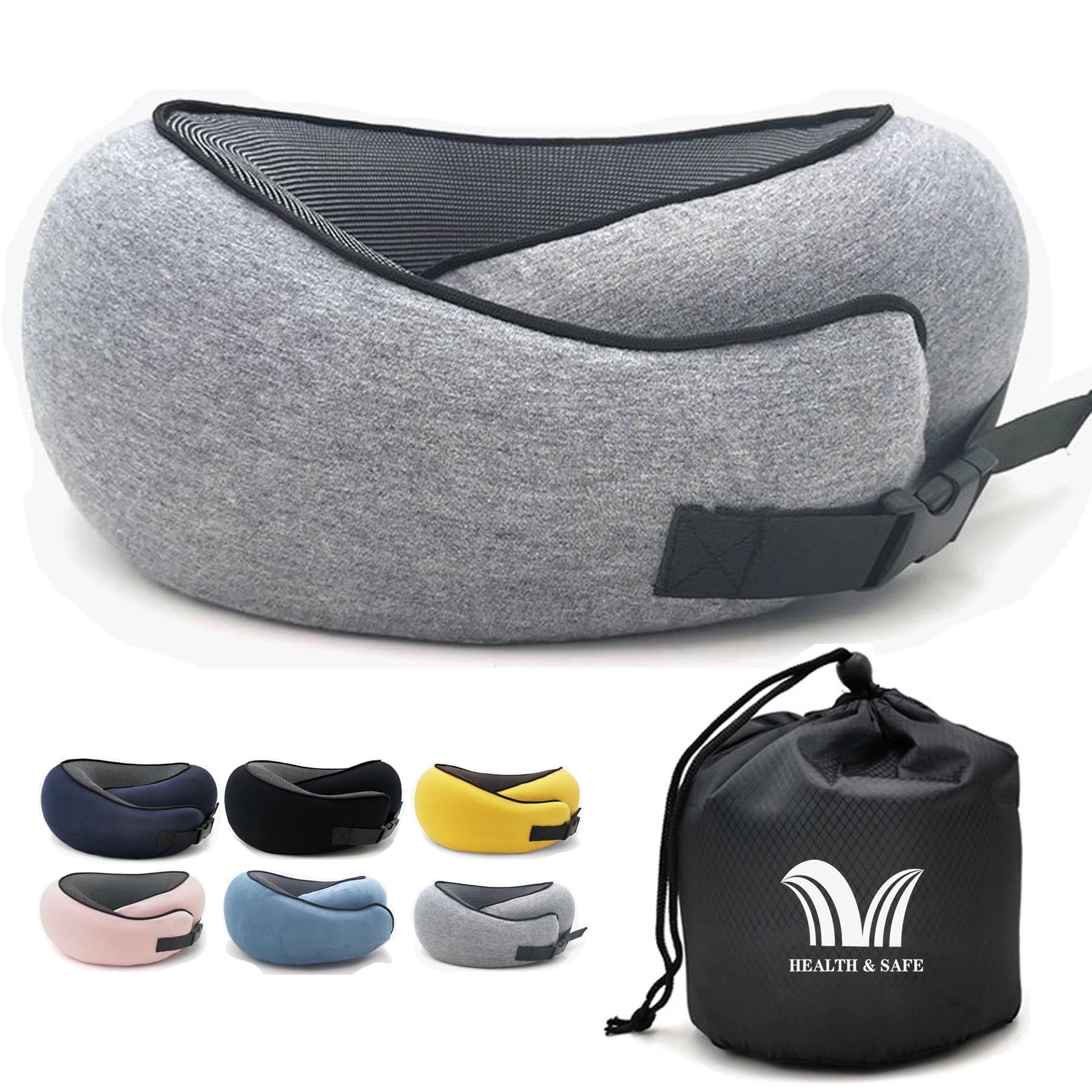 Memory Foam Chin Supporting Travel Pillow 5