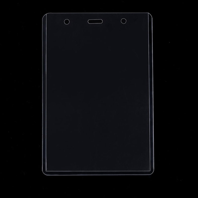 Double Hook Enlarged Transparent ID Card Badge Holder with Lanyard 5