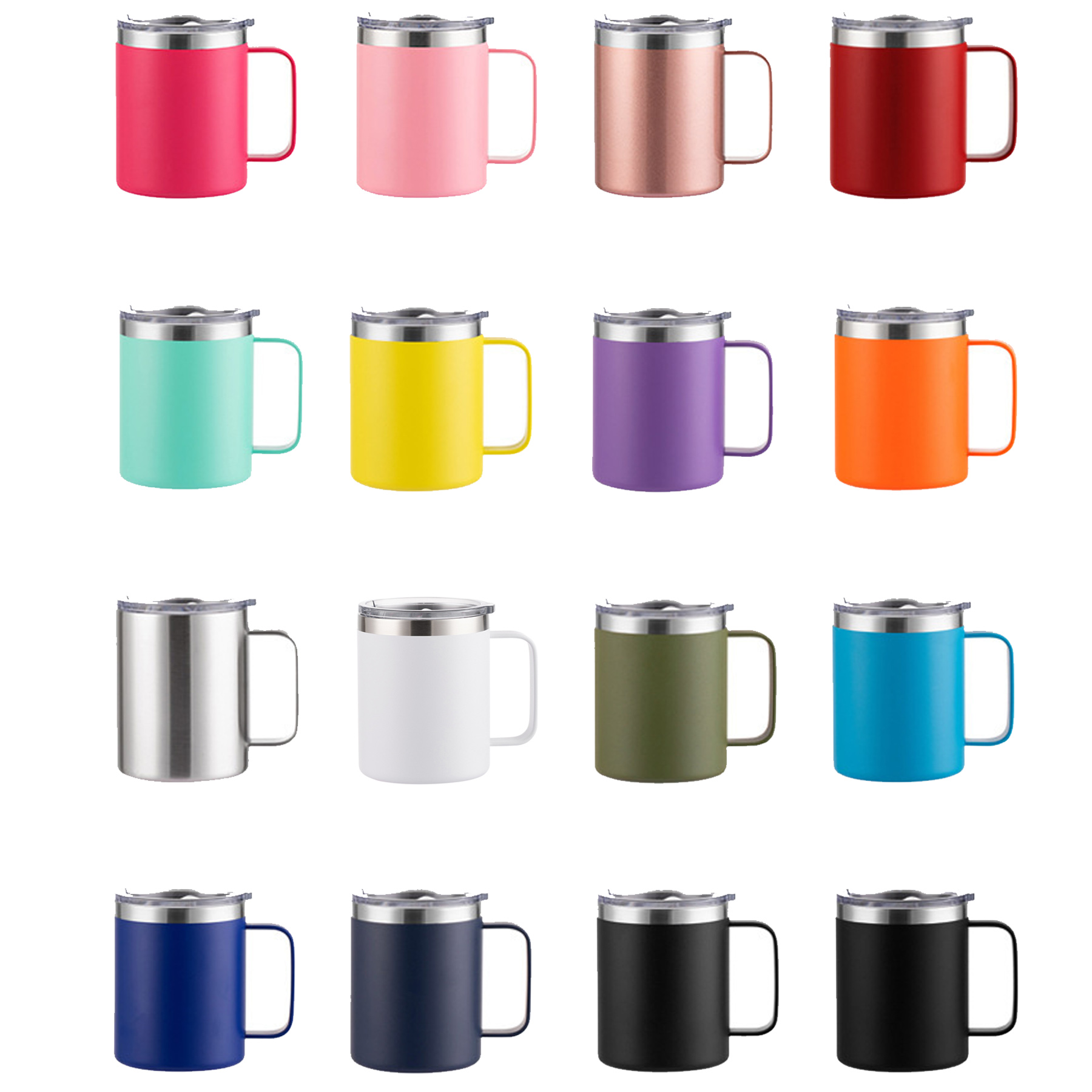 12oz Vacuum-Inulated Coffee Mug With Lid 3