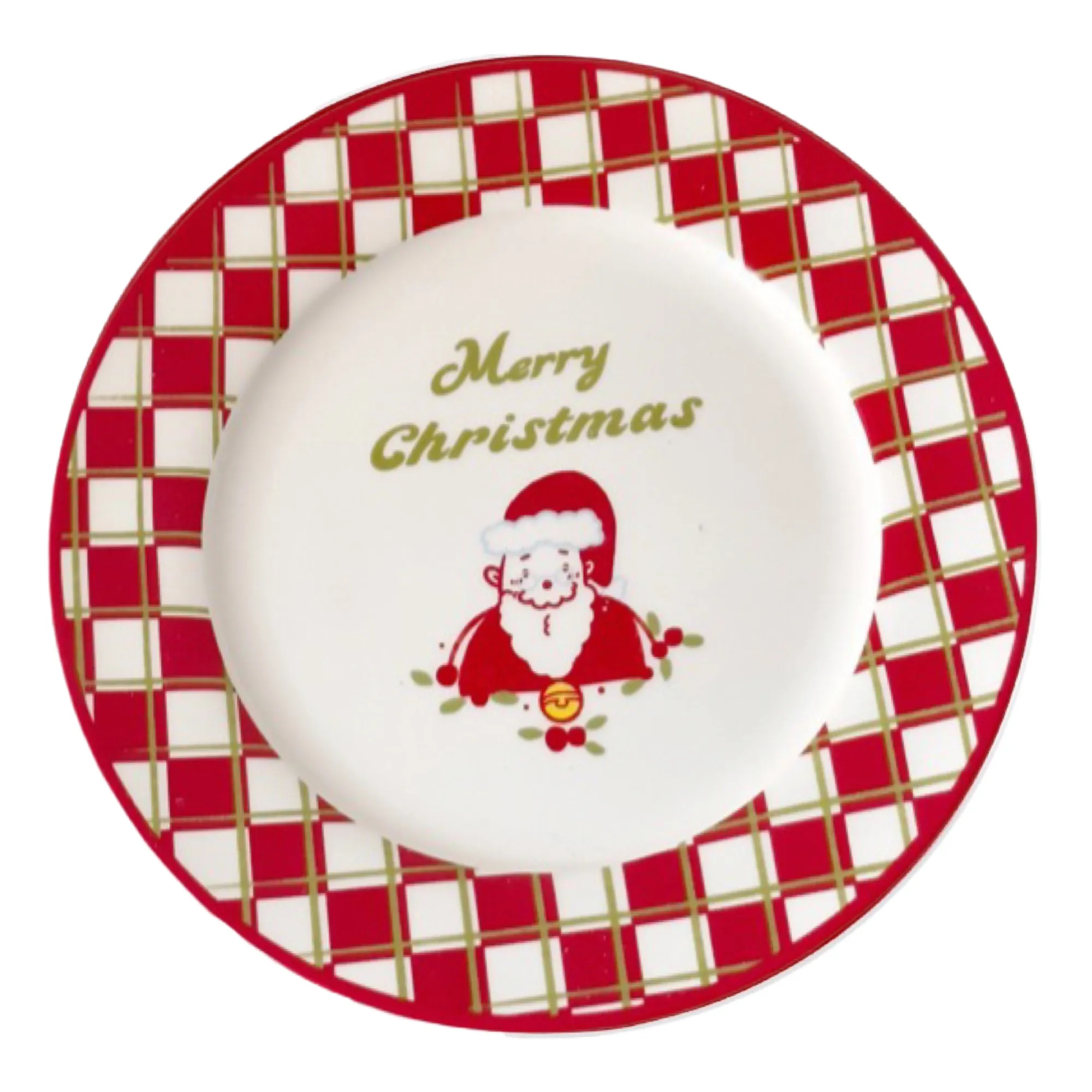 8" Christmas Ceramic Round Plate MOQ48 4