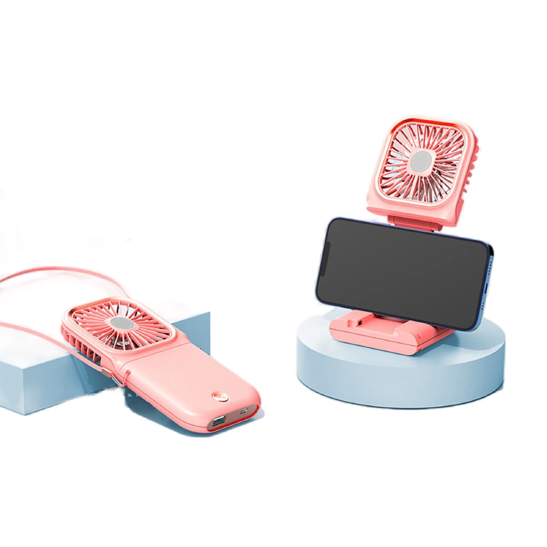Mini Handheld Necklace Fan 4