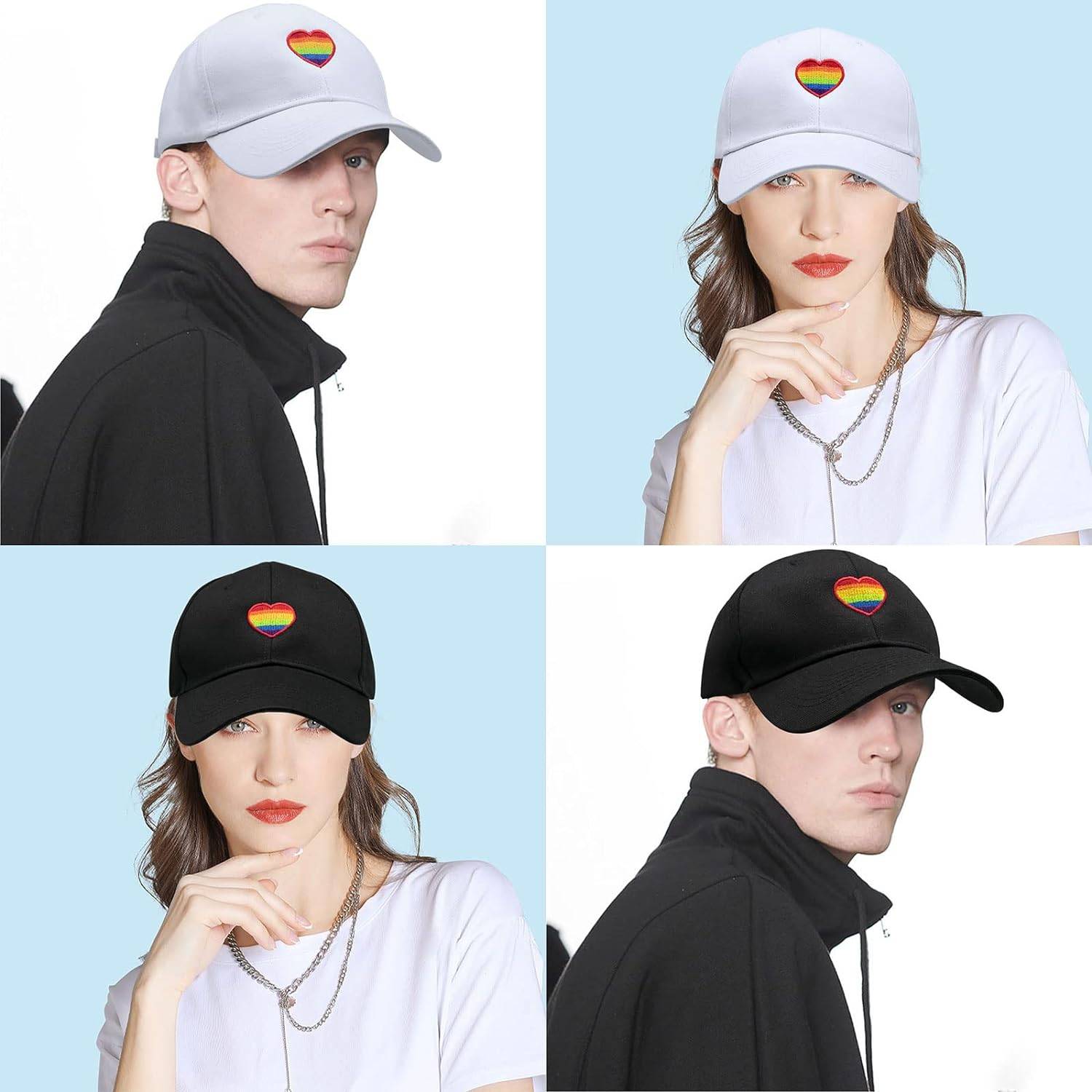Rainbow Love Embroidered Baseball Cap 4