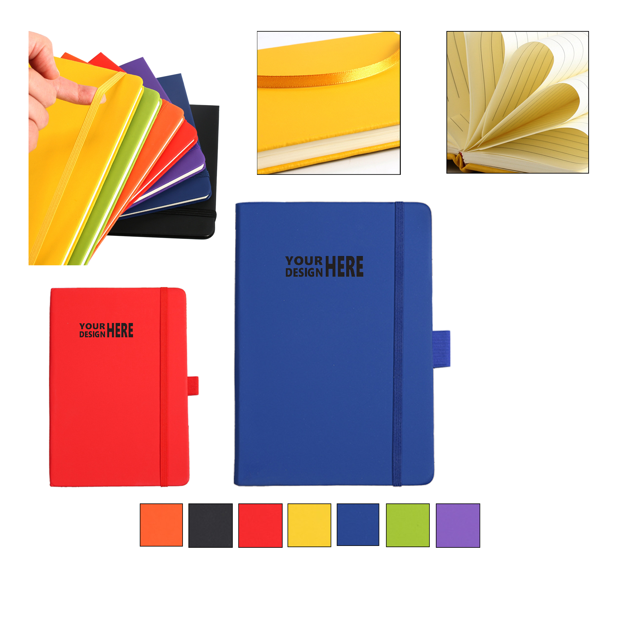 A5 Hardcover Notebook With Elastic Band 2