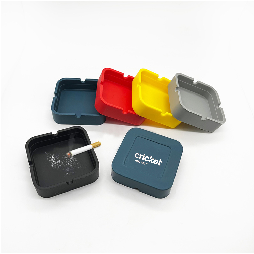 Square Silicone Ashtray 6