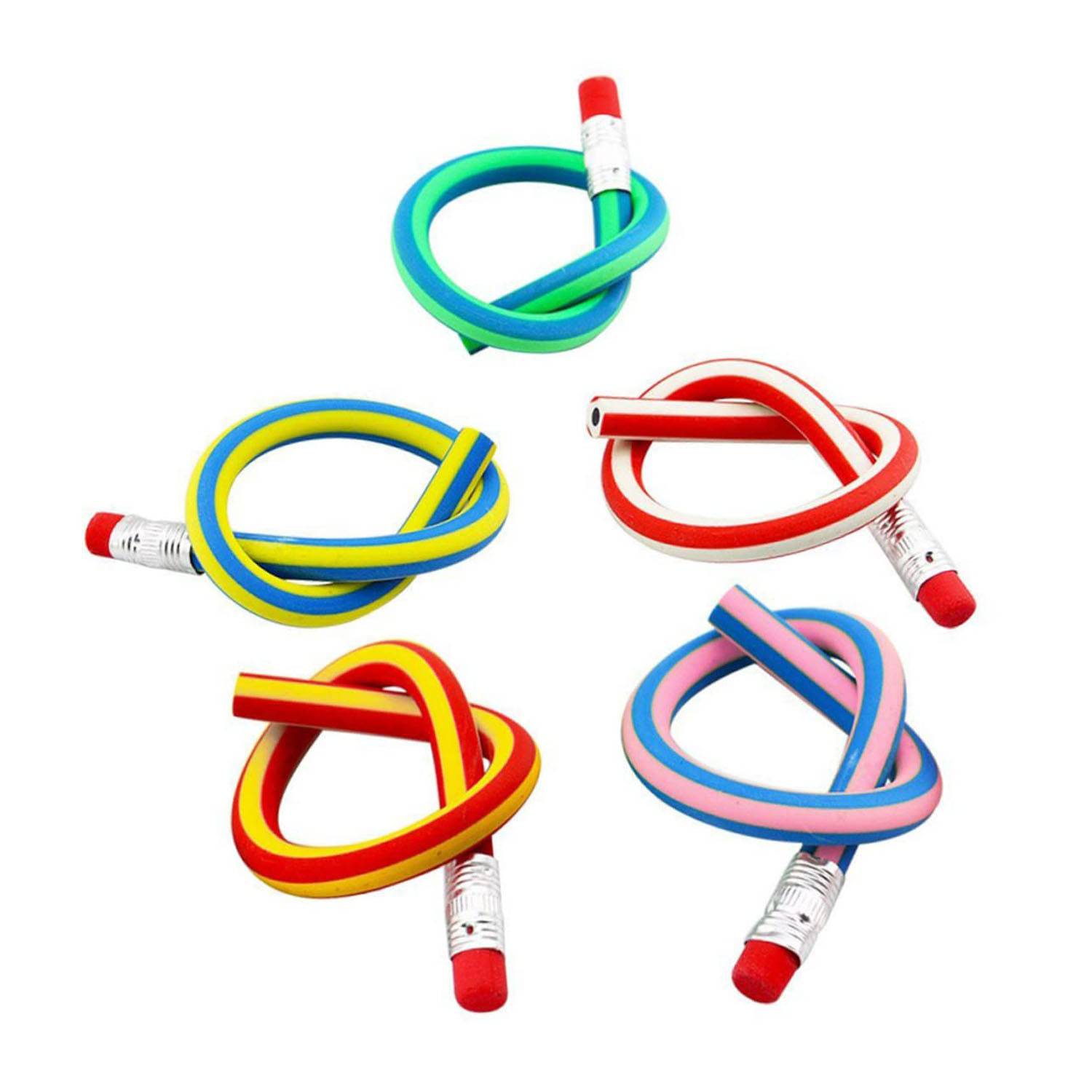 Colorful Educational Fun Novelty Bendy Flexible Pencil 4