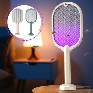 Led Lamp Mosquitoes Killer Rackets Electric Mosquito Swatter 3