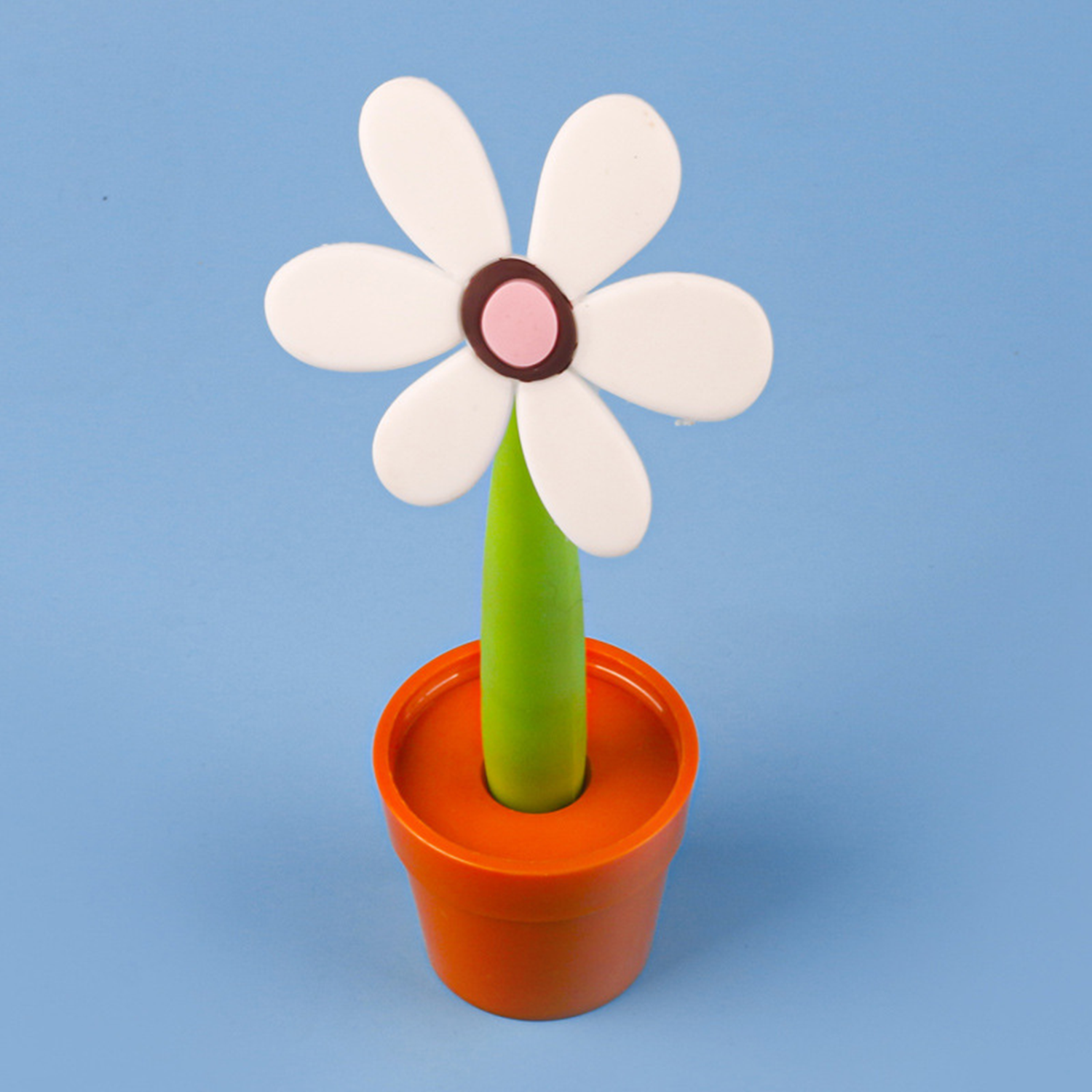 Cartoon Child Ballpoint Pen Flower Pot Shape 5