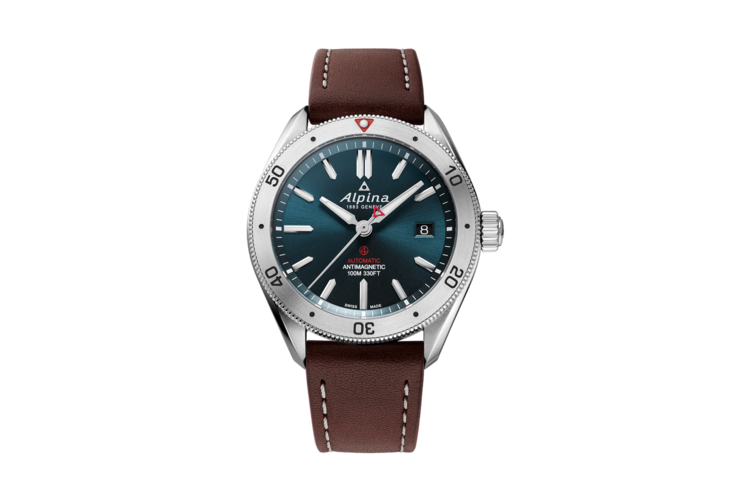 Alpina Men's Alpiner 4 Automatic Brown Leather Strap Watch 2