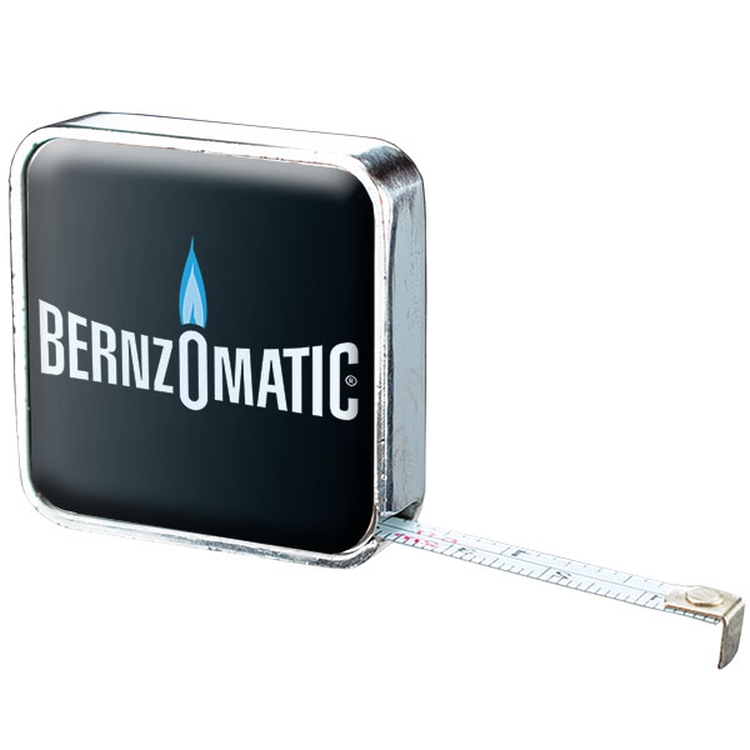 Chrome Metal Case Tape Measure W/Two Sided Four Color Process Imprint