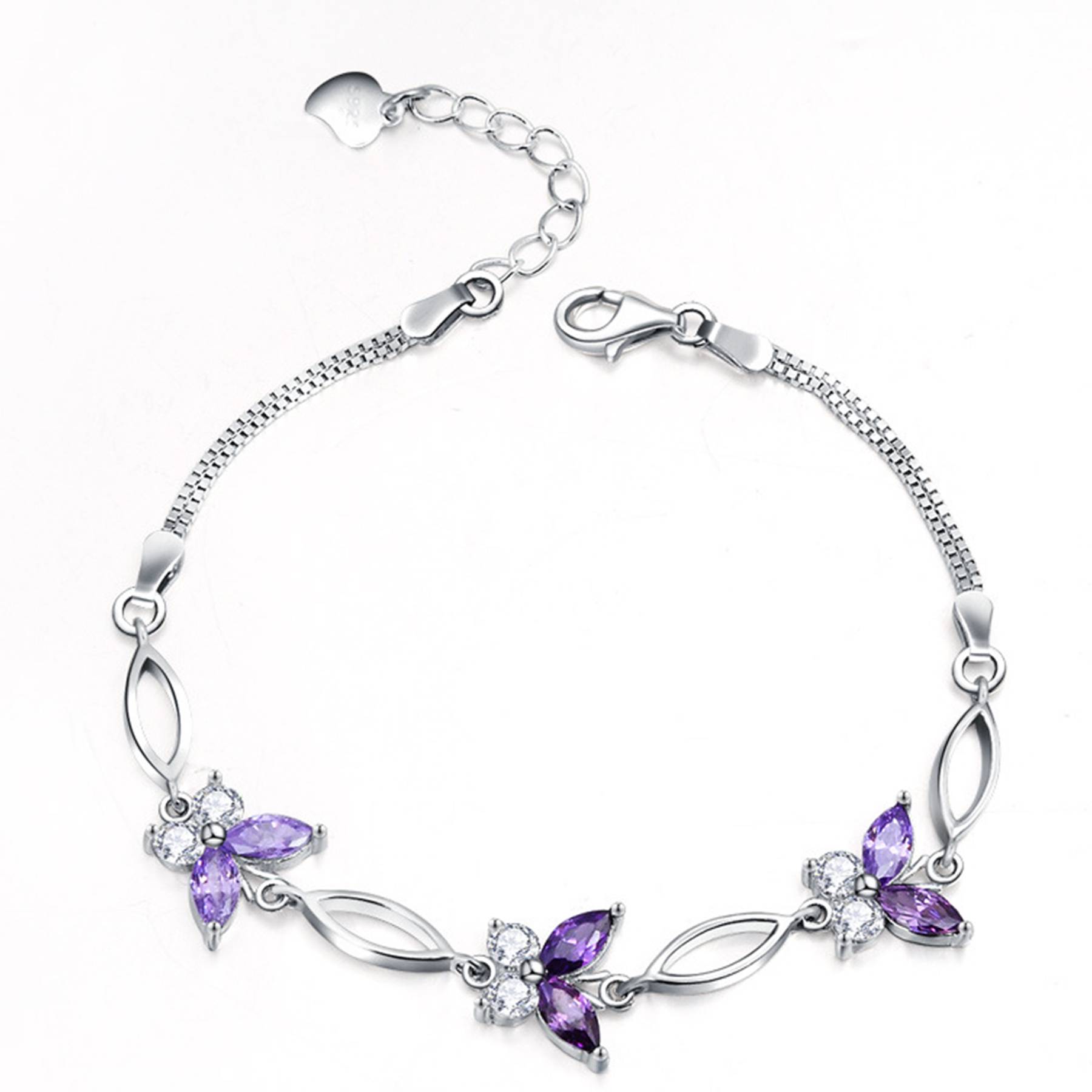 Alloy Butterfly accessory zircon bracelet 2