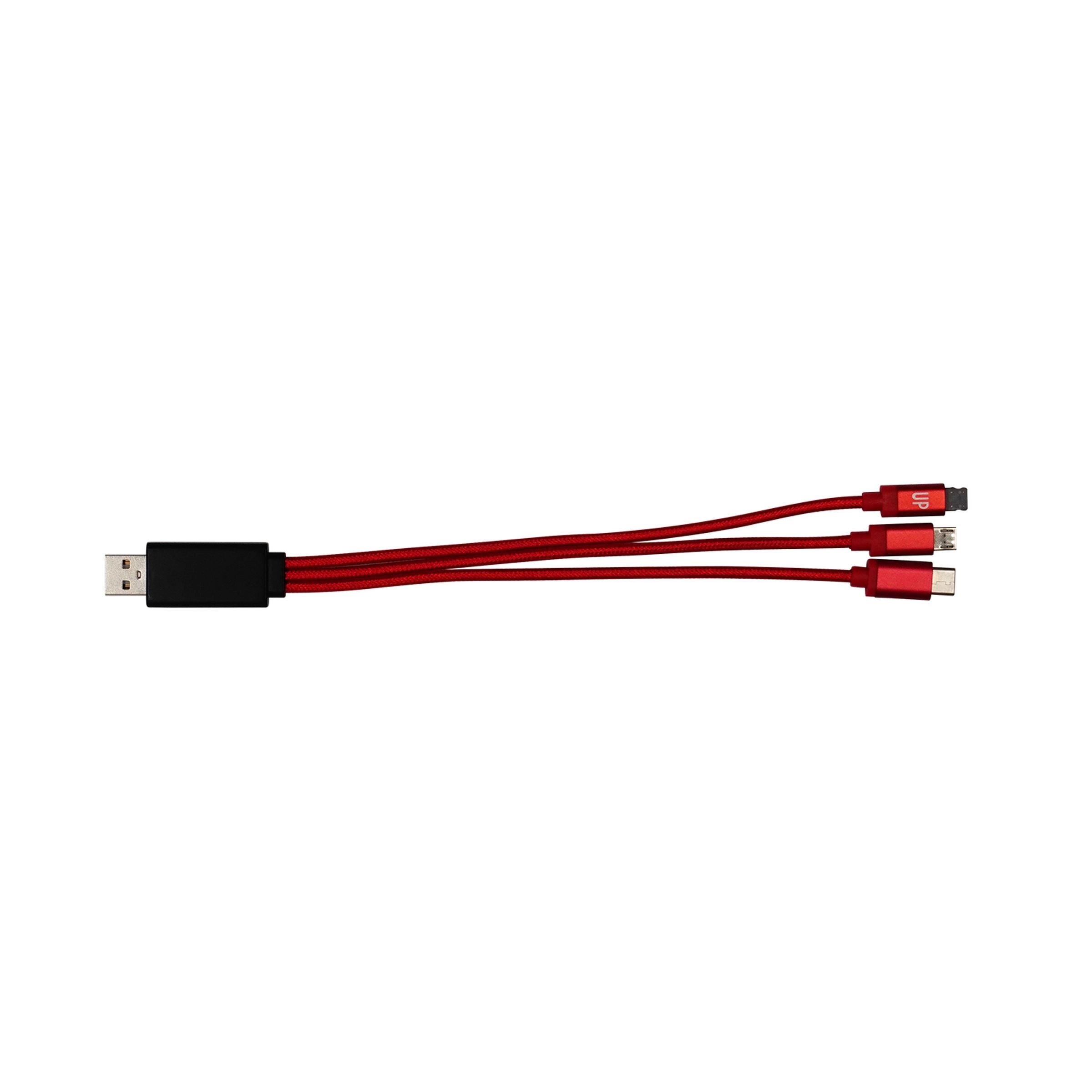 Metallic Light Up Logo Cable with Type C USB 10