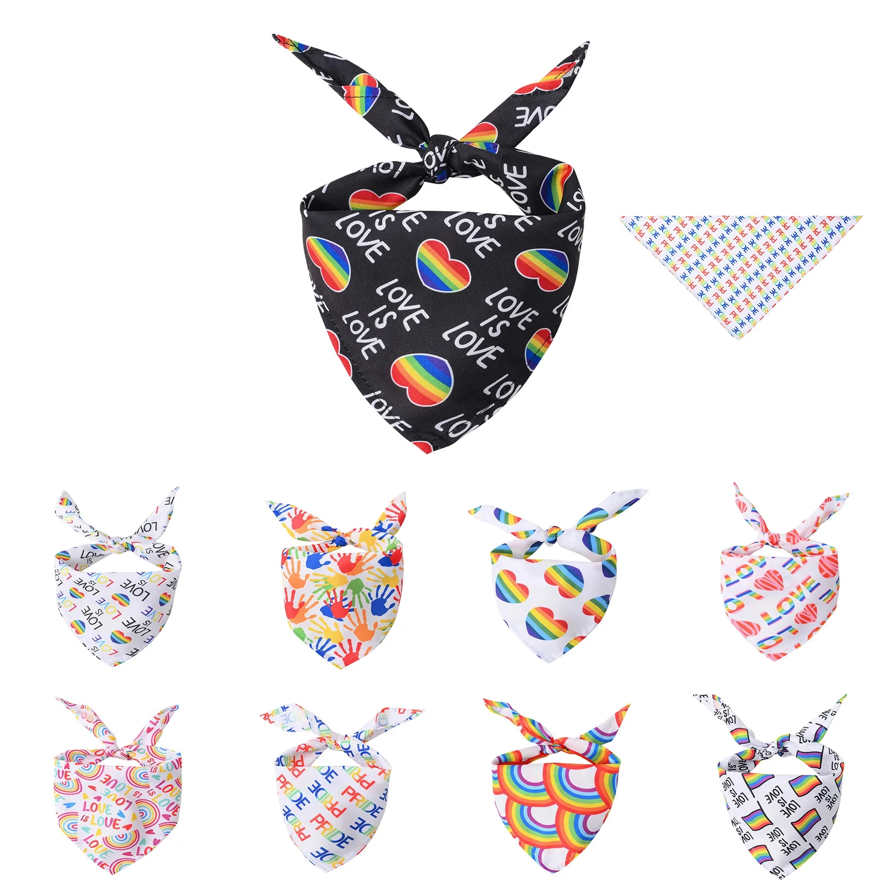Full Color Pet Triangle Bandana 10