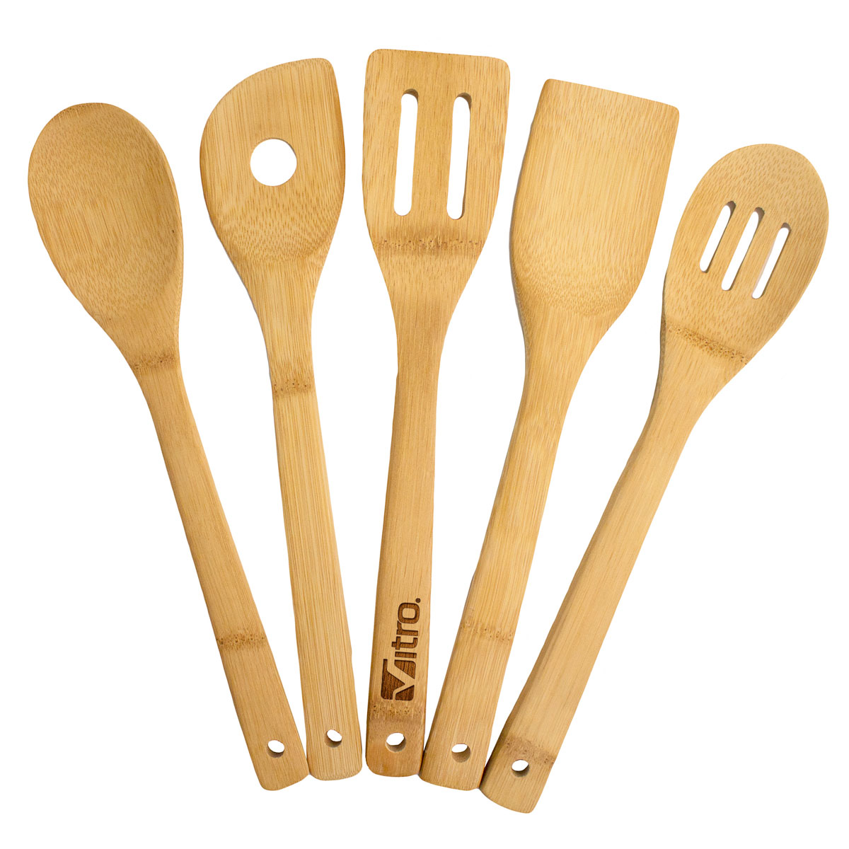 5-Piece Bamboo Cooking Utensil Set