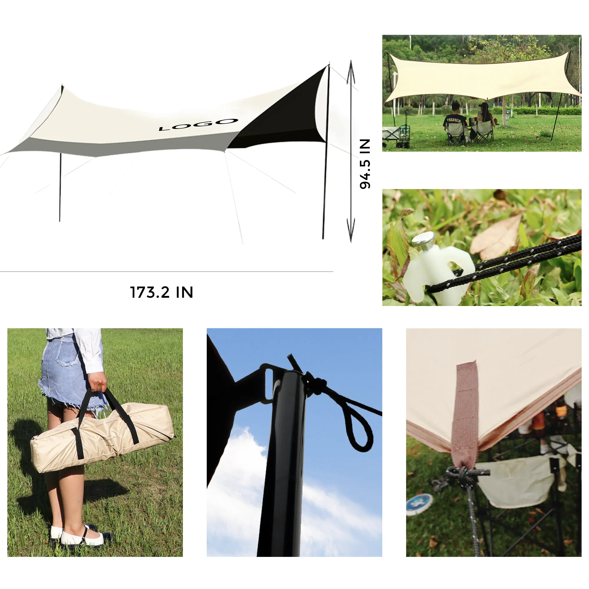 MOQ 1 PCS Outdoor Sunshade Canopy 1