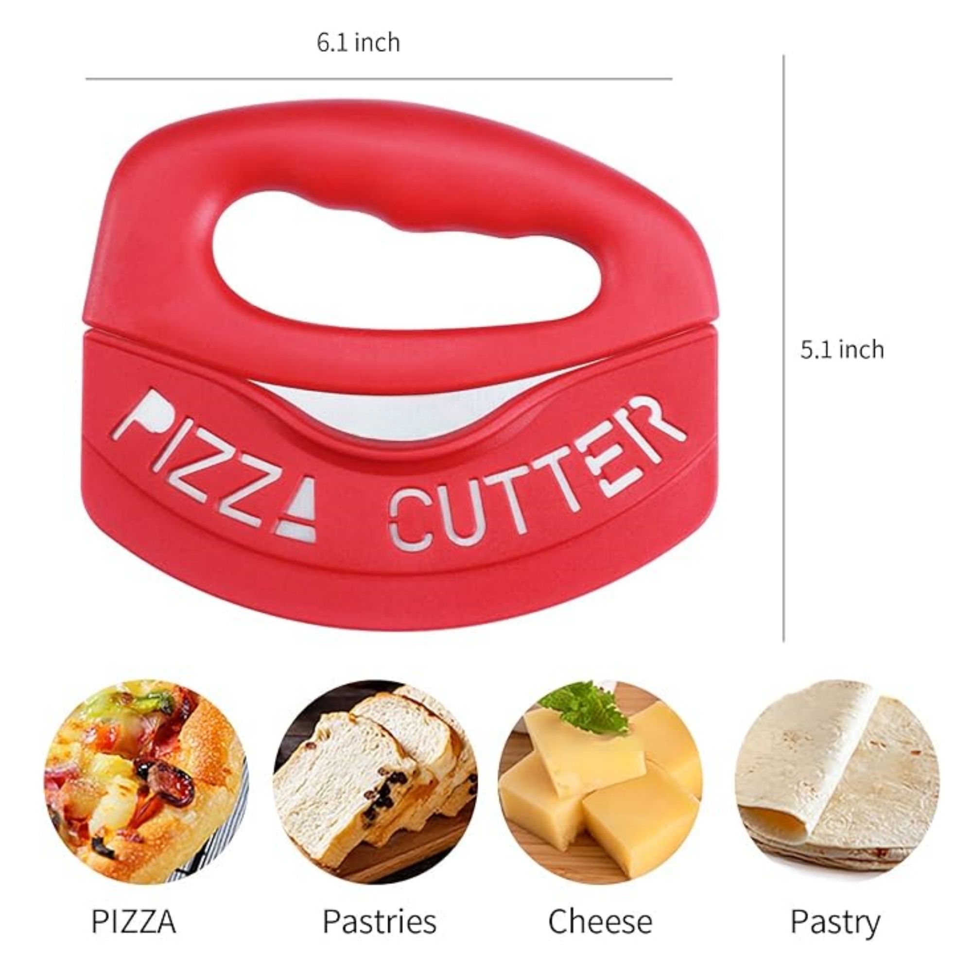 Sharp Pizza Cutter Stainless Steel 4