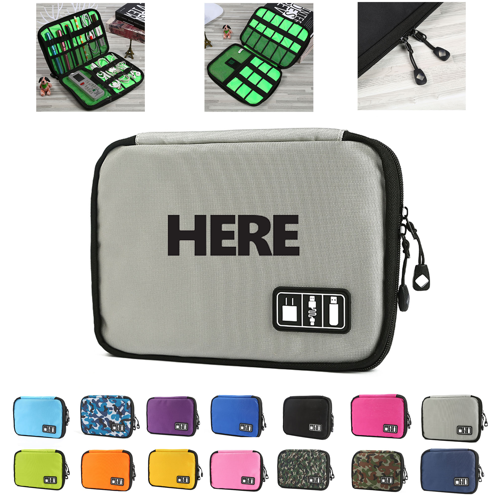 Cell Phone Data Cable Organizer Bag 2