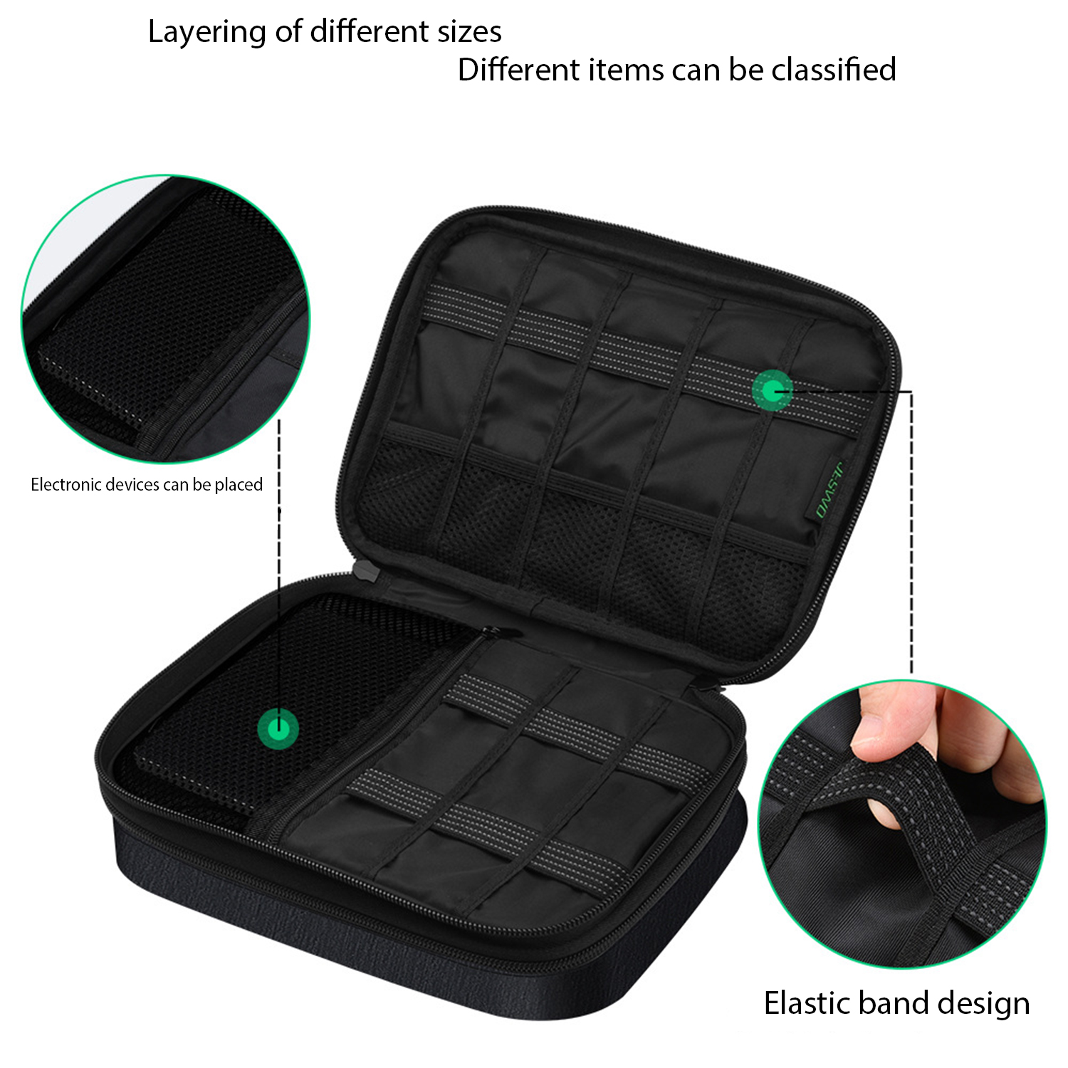 Large capacity multifunctional digital storage handbag 8
