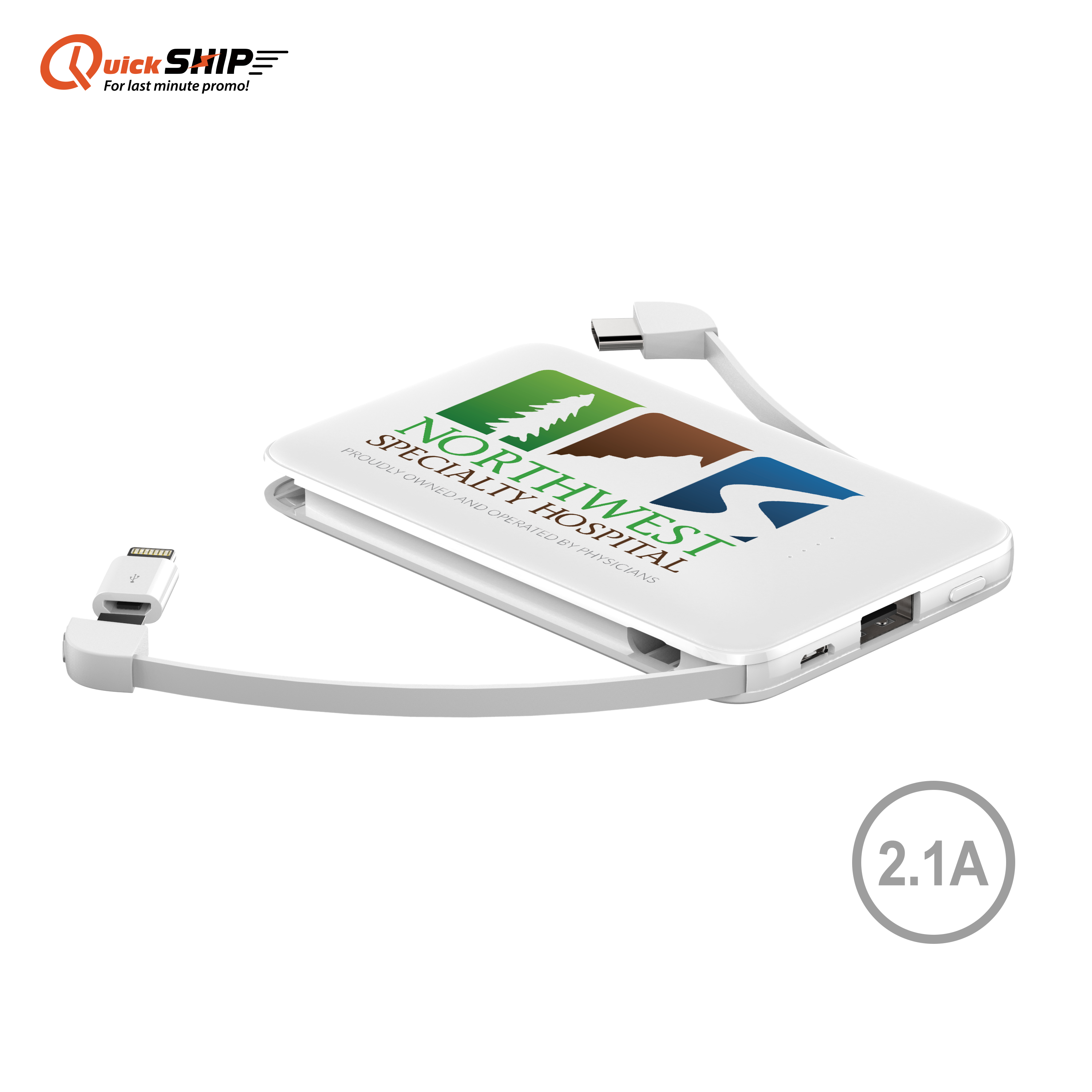 Hermosa 2.1A Output 5000mAh Card Shape Power Bank 14