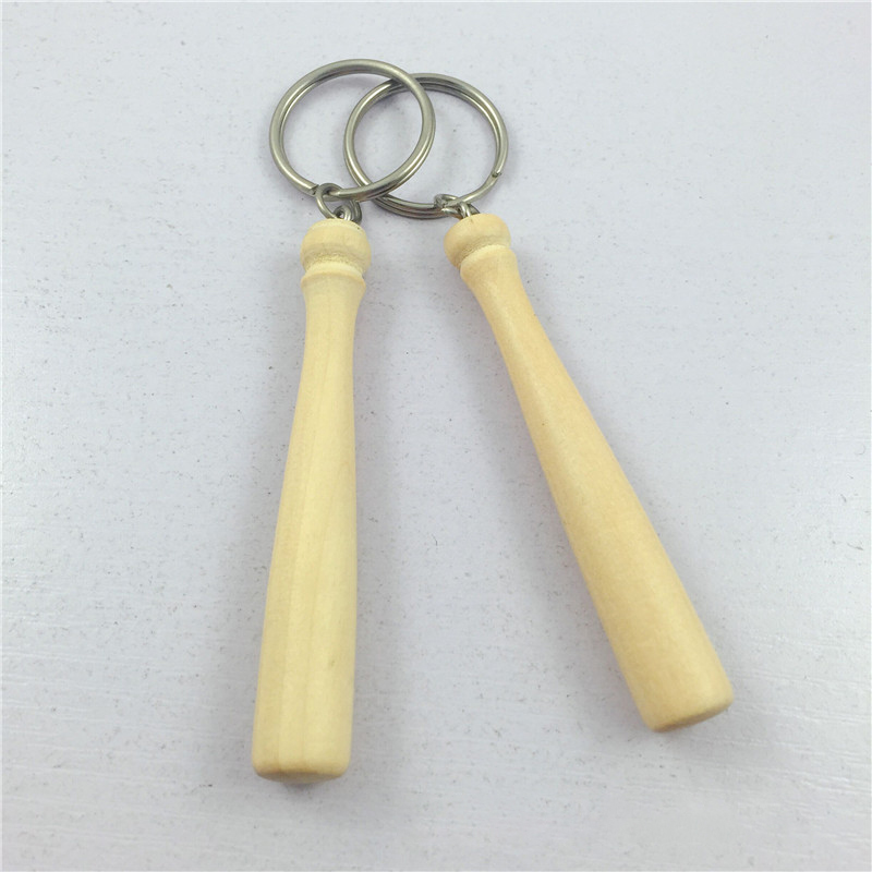 Baseball Bat Wooden Key Pendant 5