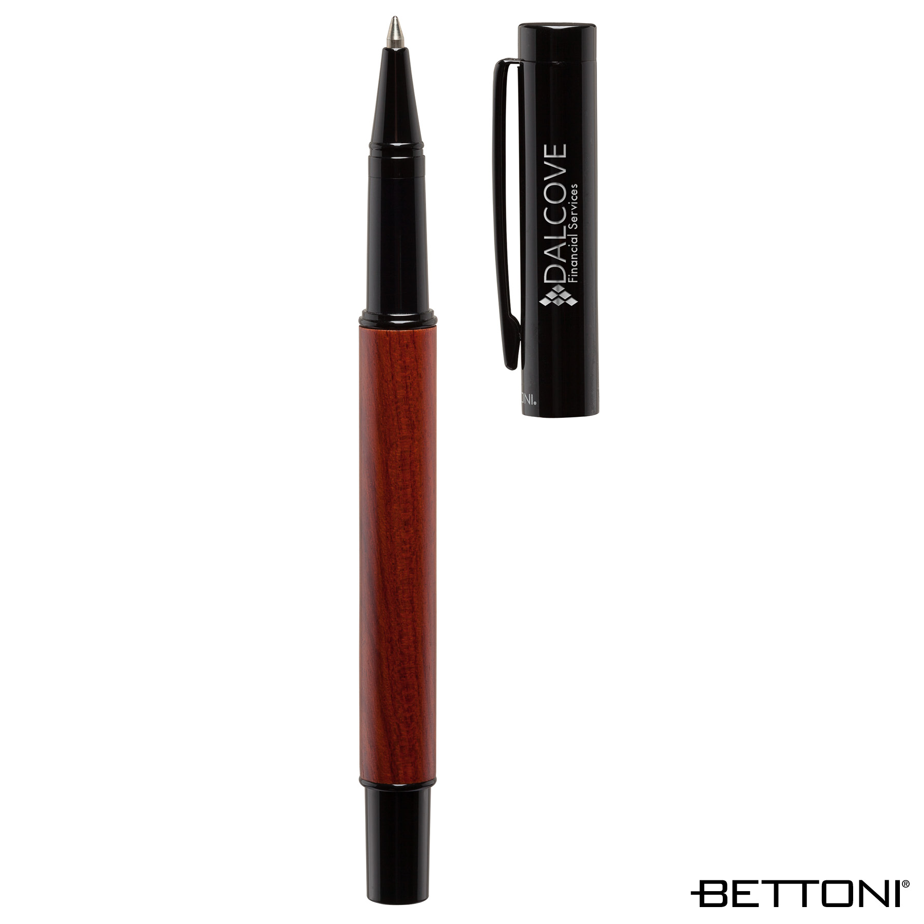 Bettoni®  Alicante Rollerball Pen w/ Wood Barrel 4