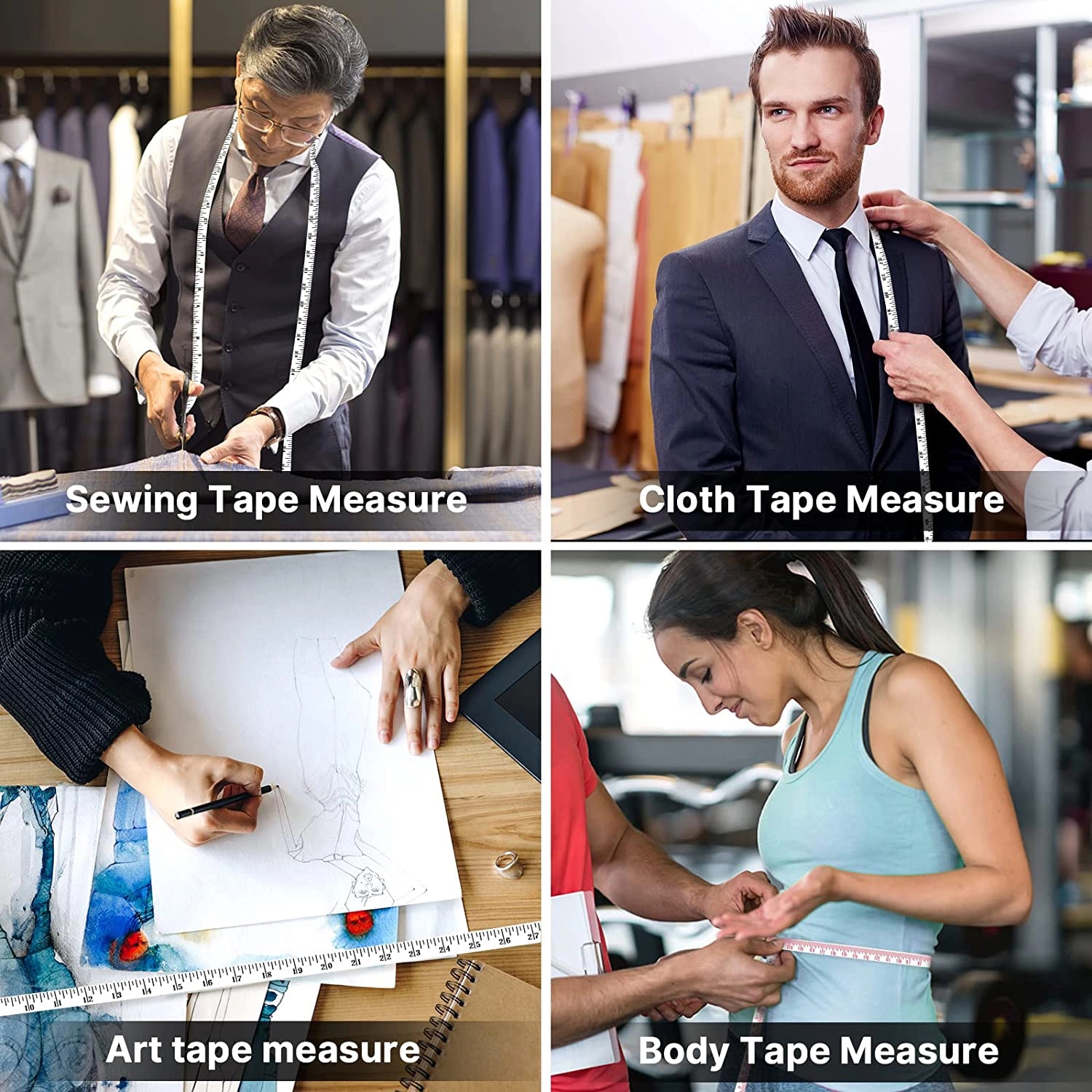 PU Leather Automatic Locking Retractable Tape Measure 17