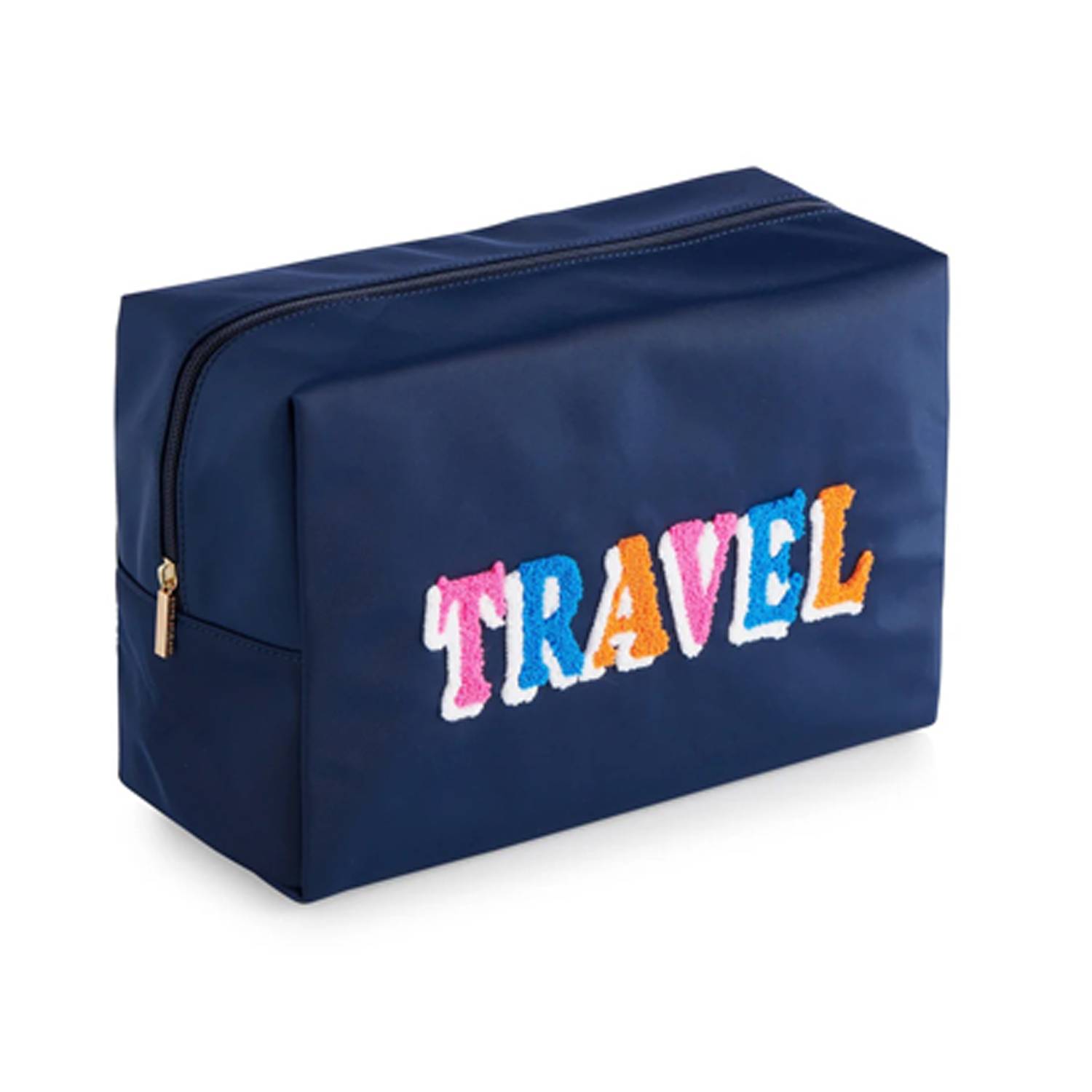 Waterproof Nylon Embroidered Letter Makeup Bag 5