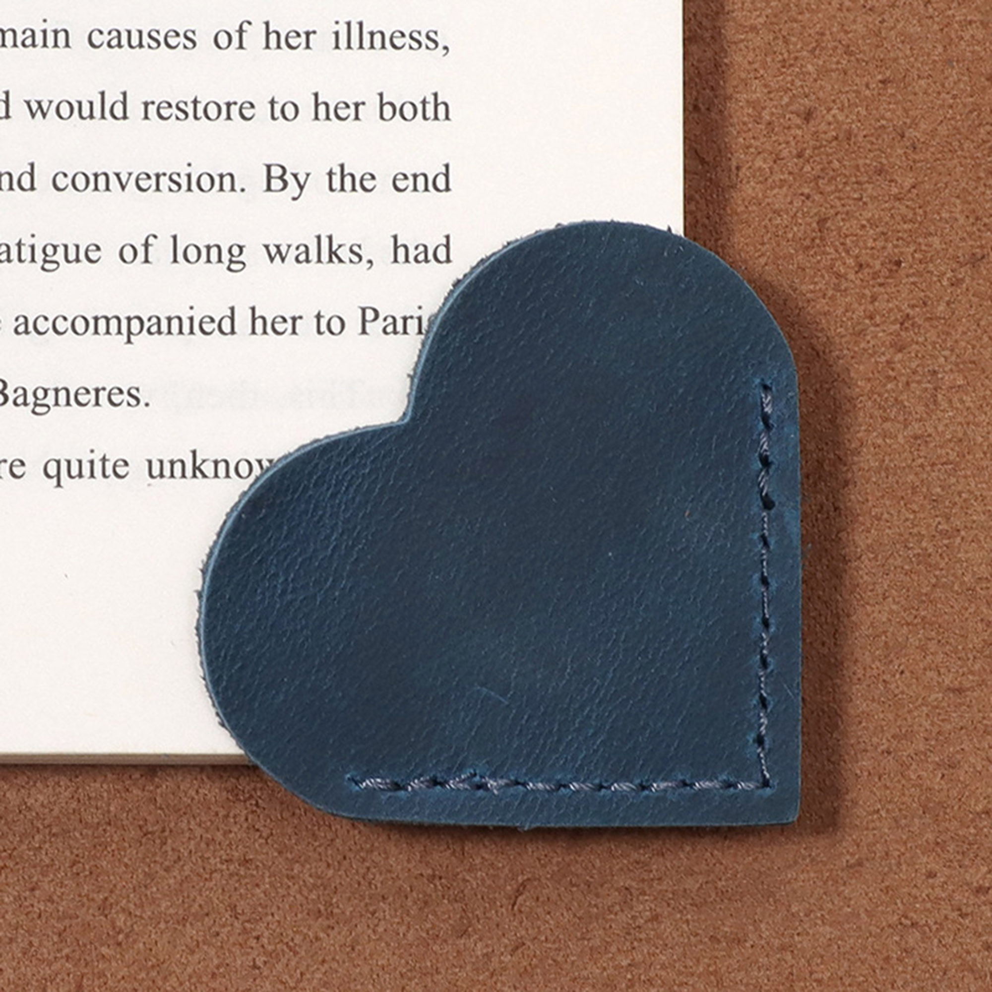 Genuine Leather Heart Shaped Bookmark 10