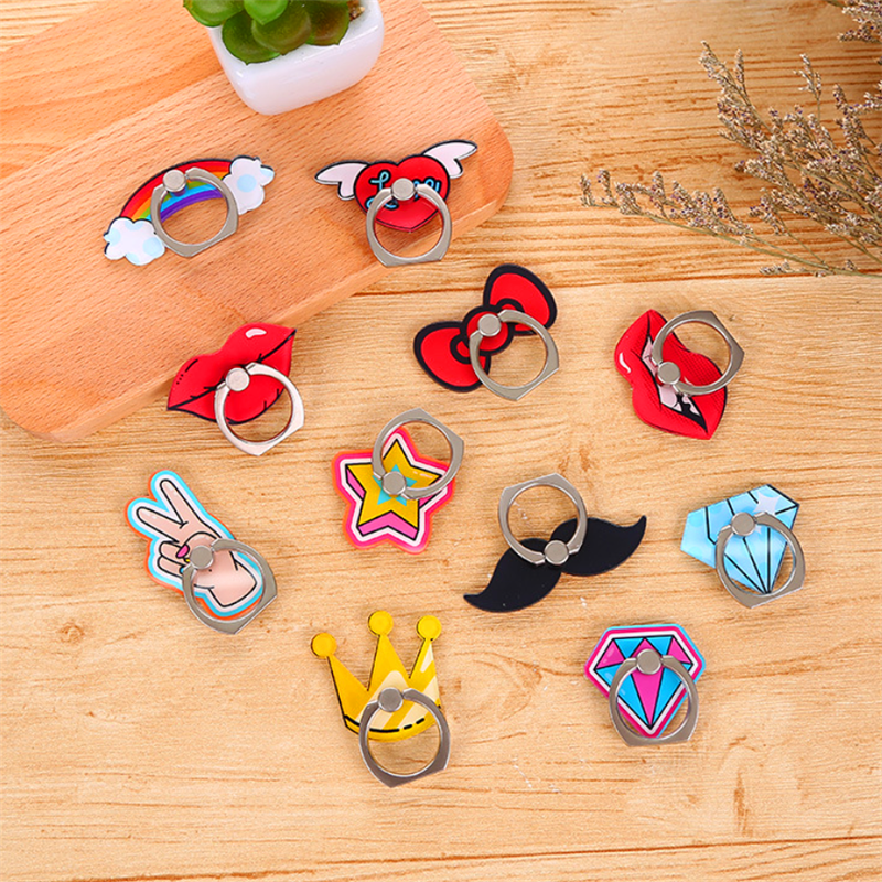 Custom Adhesive Cell Phone Ring Holder - Full Color 5