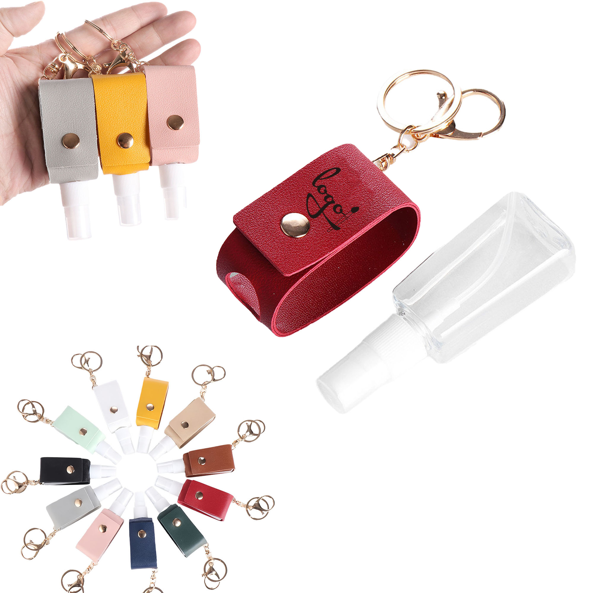 Portable Spray Bottle with Outer Bag and Clip for Easy Carrying 3