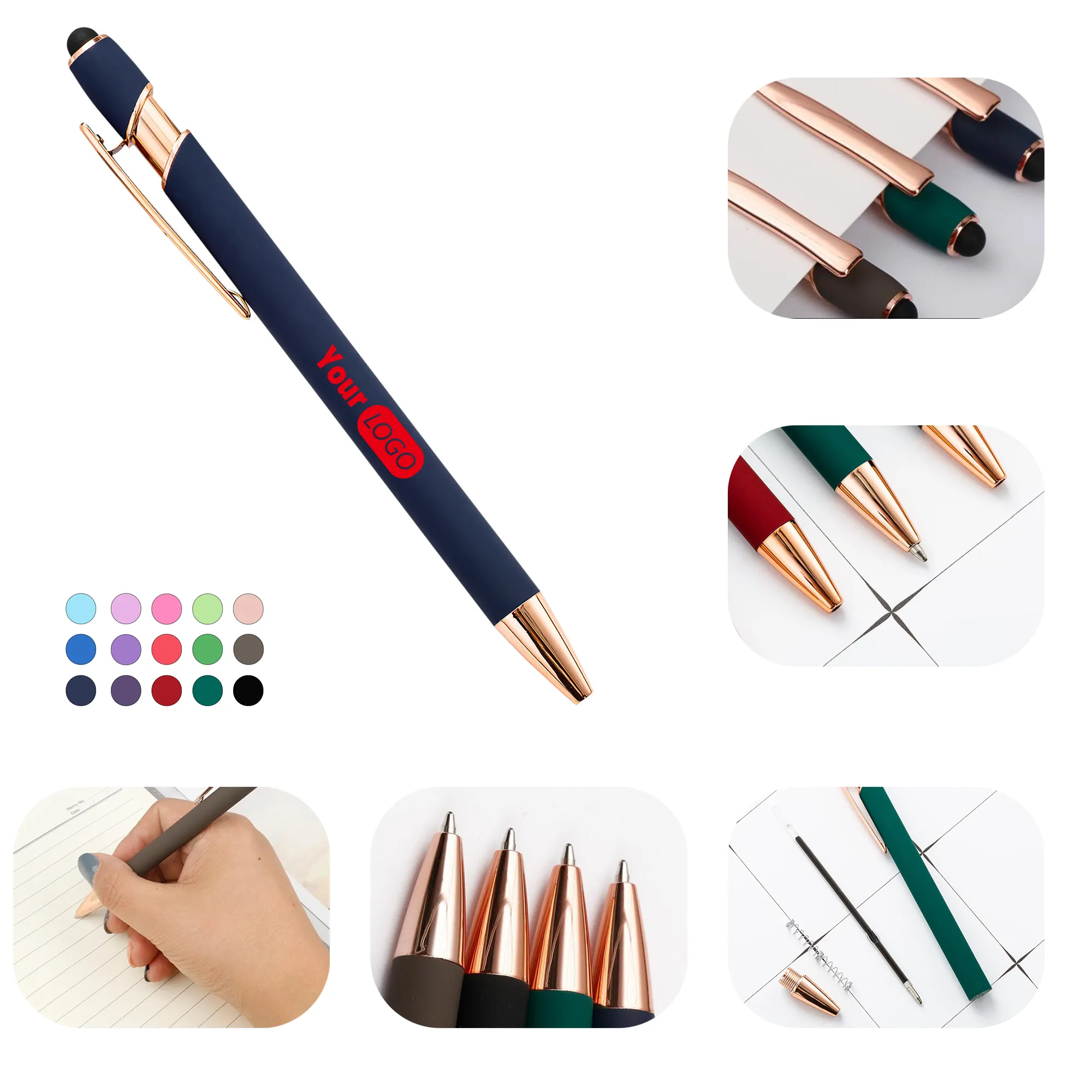 Premium Ballpoint Pen With Touchscreen Stylus