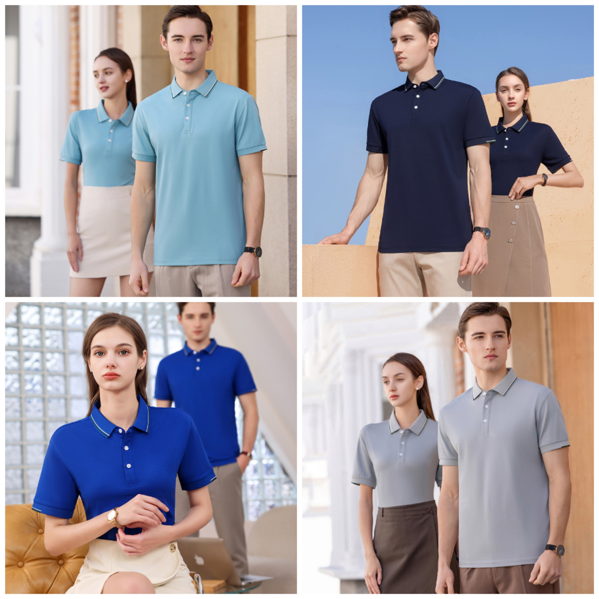 Unisex Short Sleeve Polo Shirts 6