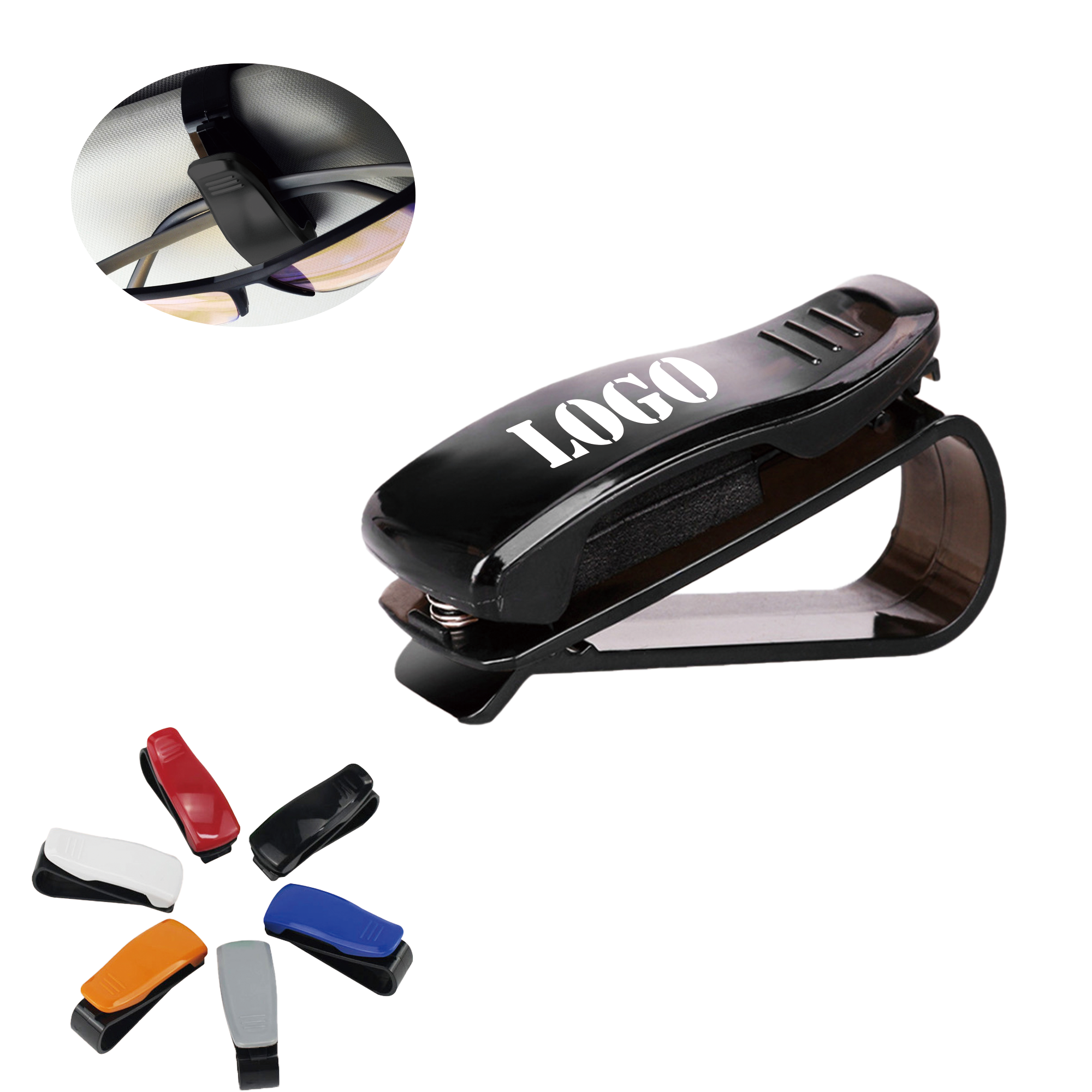 Car Visor Eye Hooks Sunglasses Clips 1