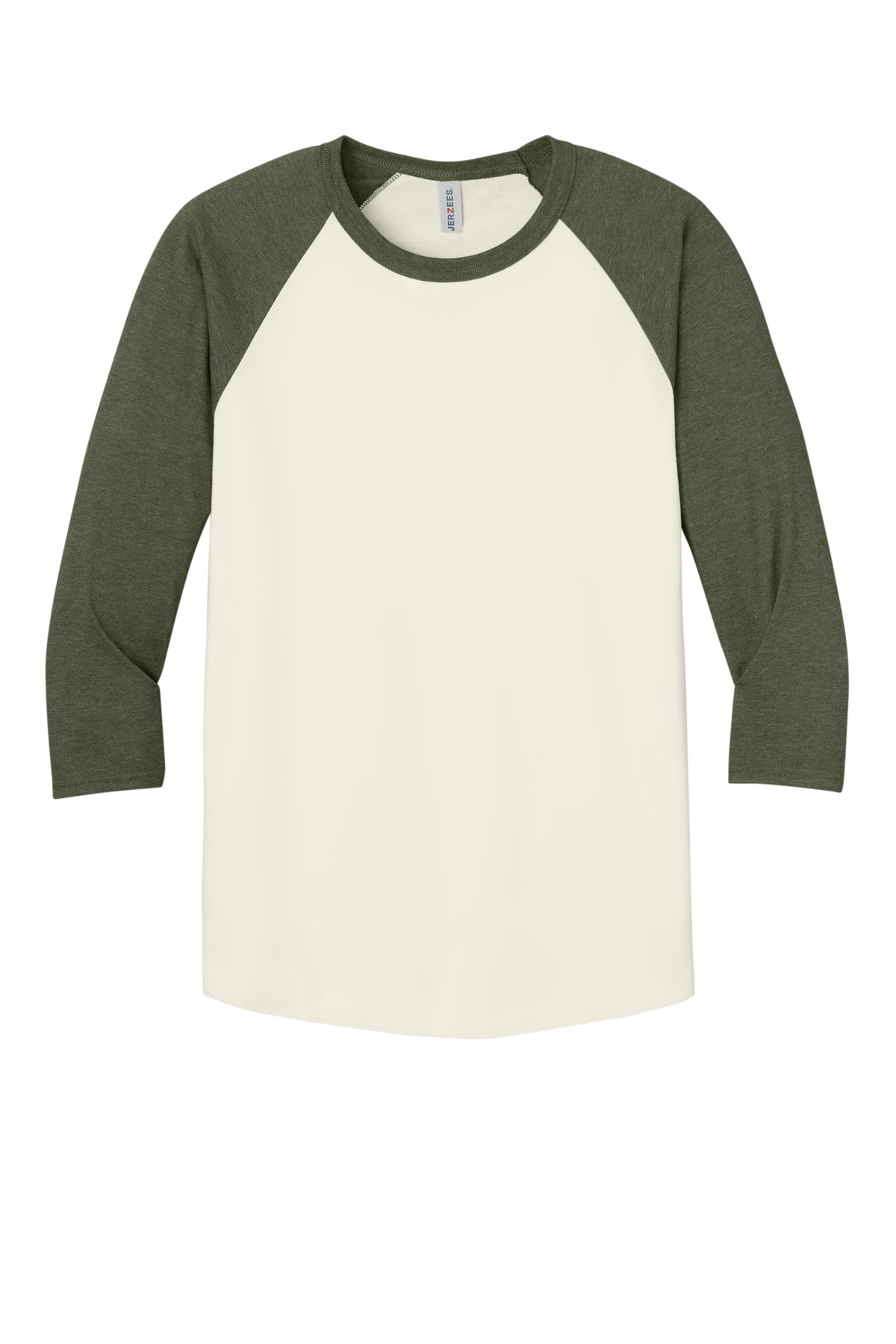 Jerzees Unisex Premium Blend Combed Ring Spun 3/4-Sleeve Raglan 560R 16