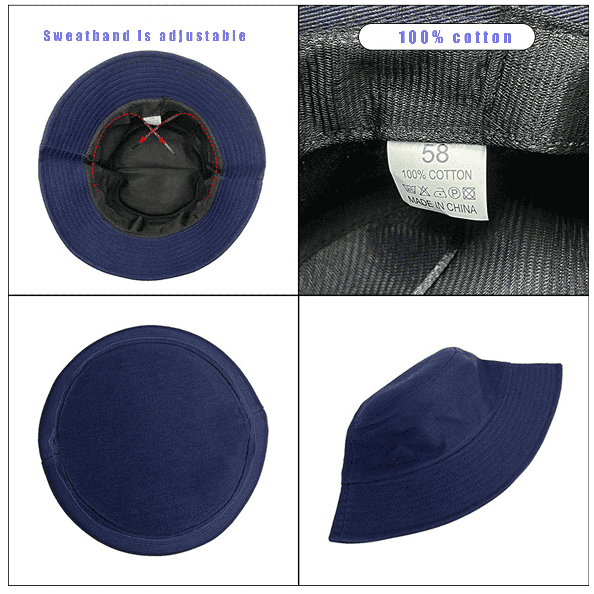 Full Color Cotton Fisherman Bucket Hat 4