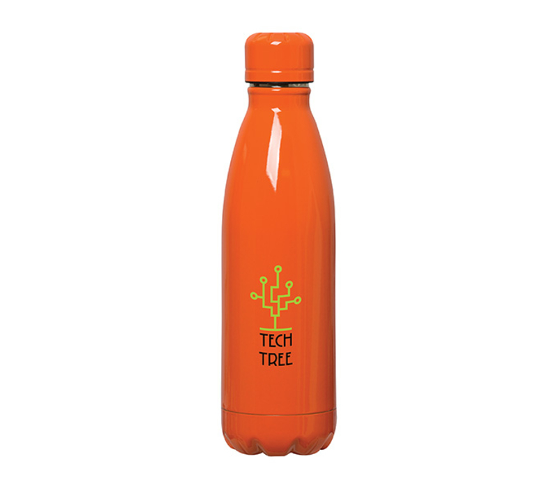 Double Wall Stainless Steel Water Bottle, 17 oz., custom water bottle with logo imprint 2