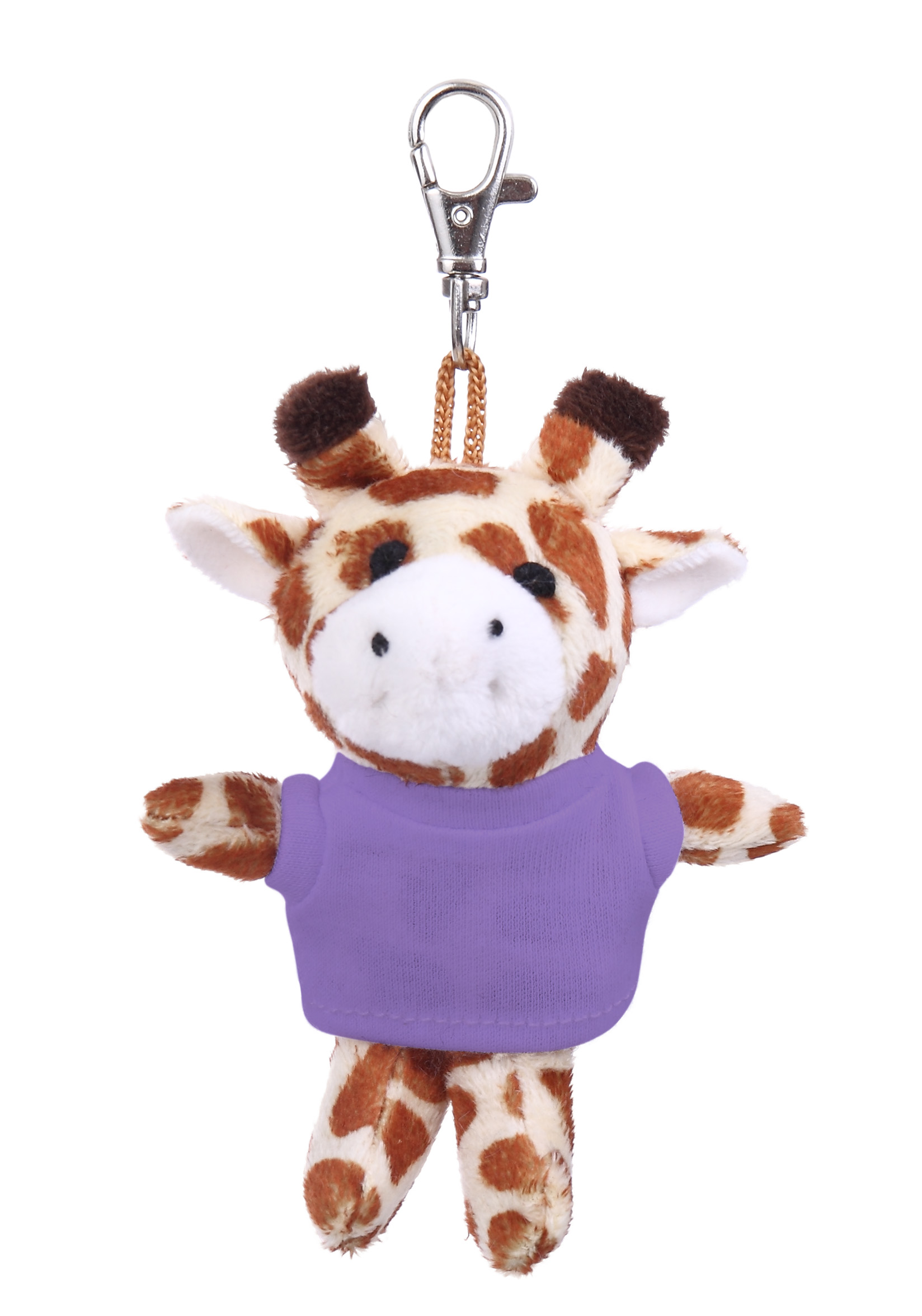 Soft Plush Giraffe Keychain with Tee 1