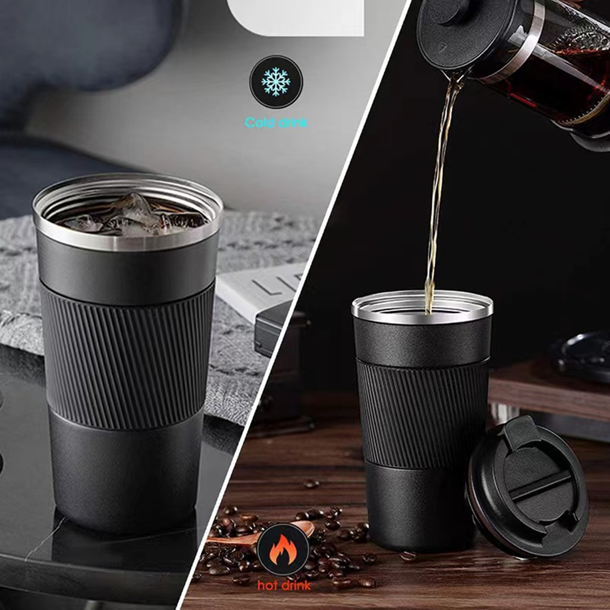 12 oz Double Walled Insulated Travel Cup 4