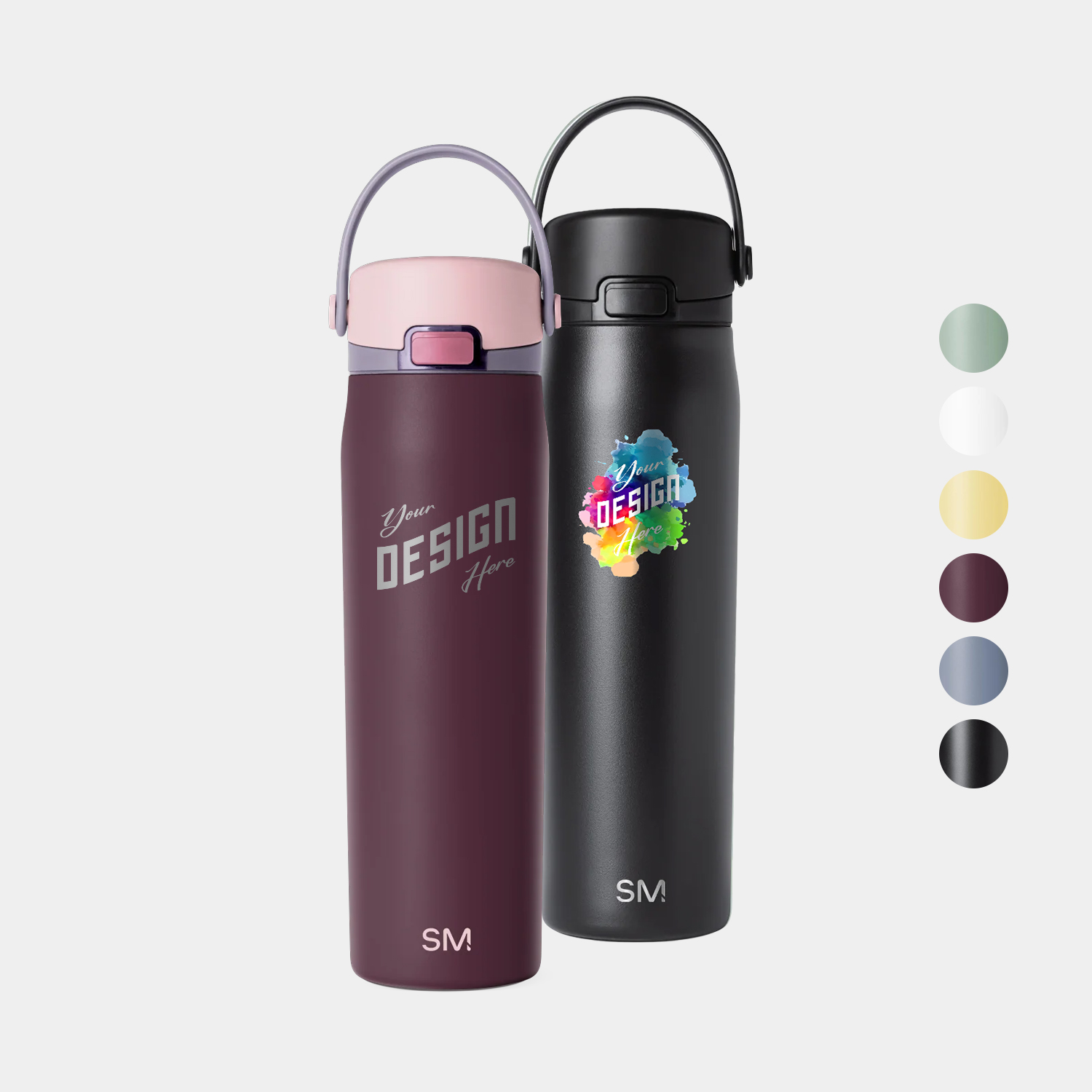 24 oz Simple Modern® Double-Walled Insulated Mesa Sport with Covered Chug Water Bottle 8