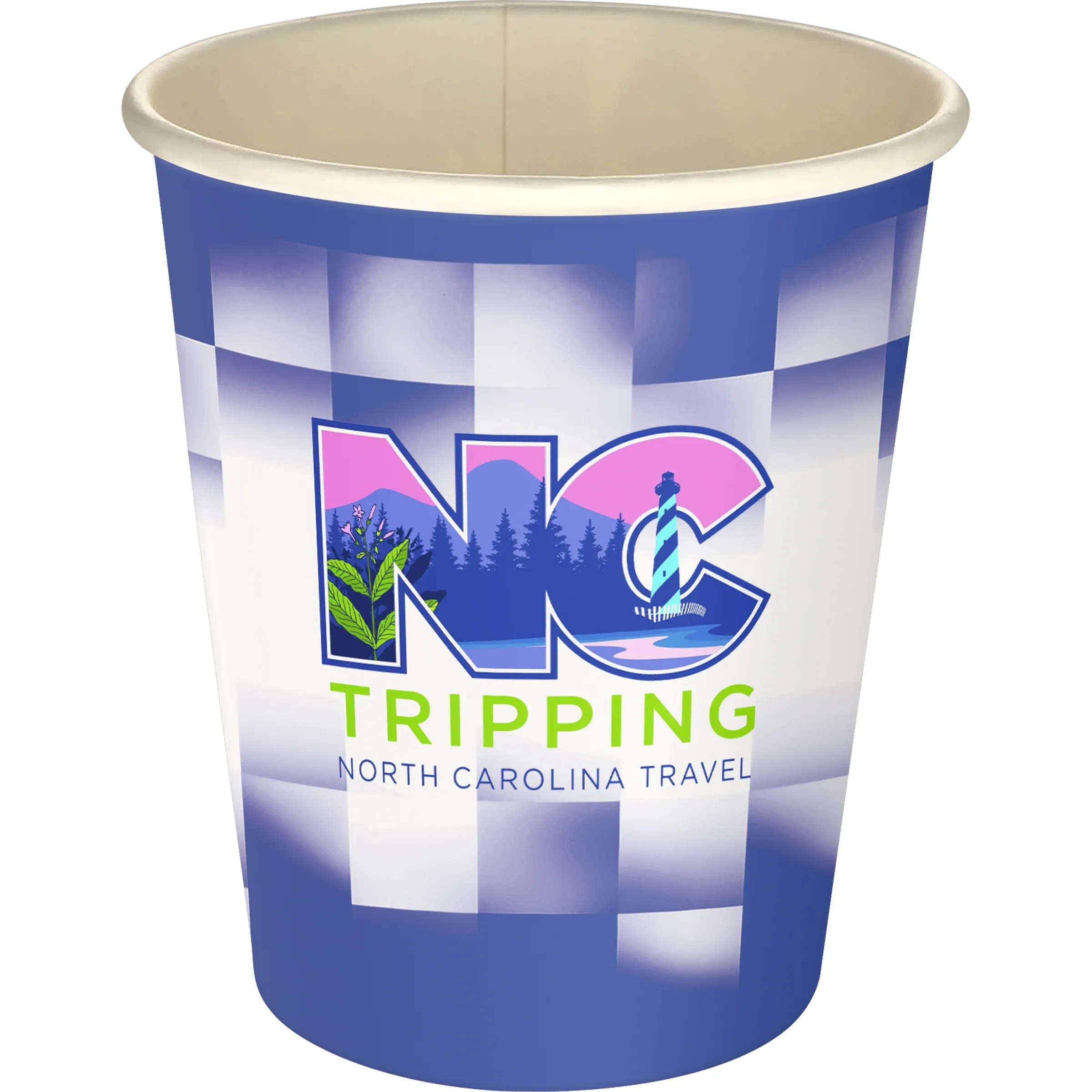 5 oz Full Color Shaded Checkers Paper Cup 22