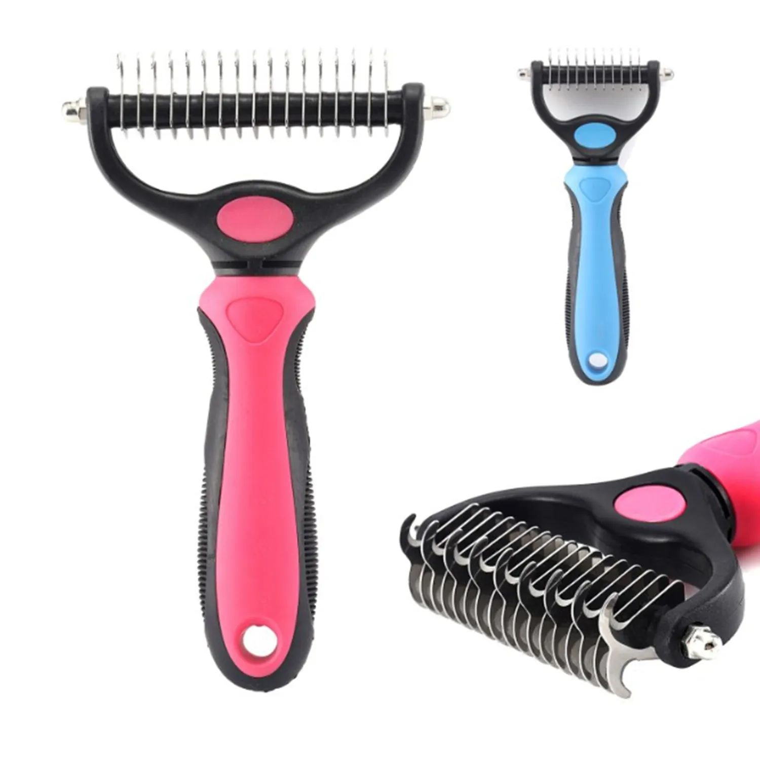 Detangling Pet Comb Stainless Steel Teeth For Matted Fur 4