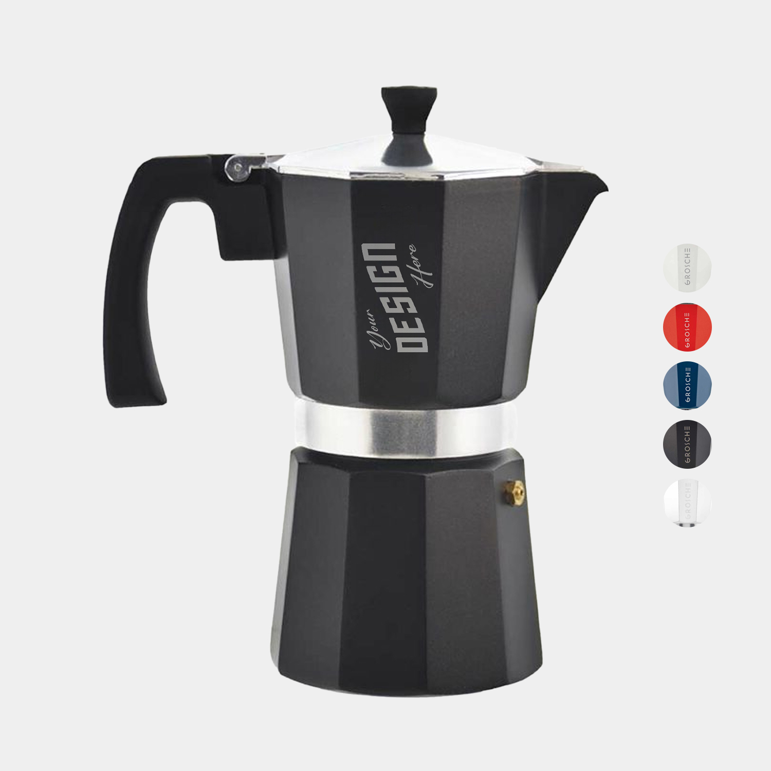 GROSCHE® MILANO 6 Cup Stovetop Moka Pot Espresso Coffee Maker 5