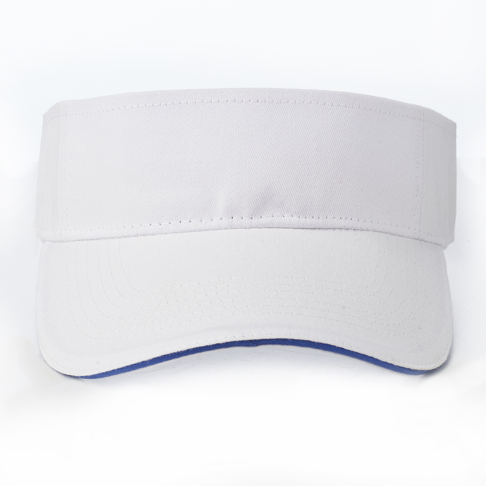 Solid Color Brushed Cotton Sandwich Visors 12