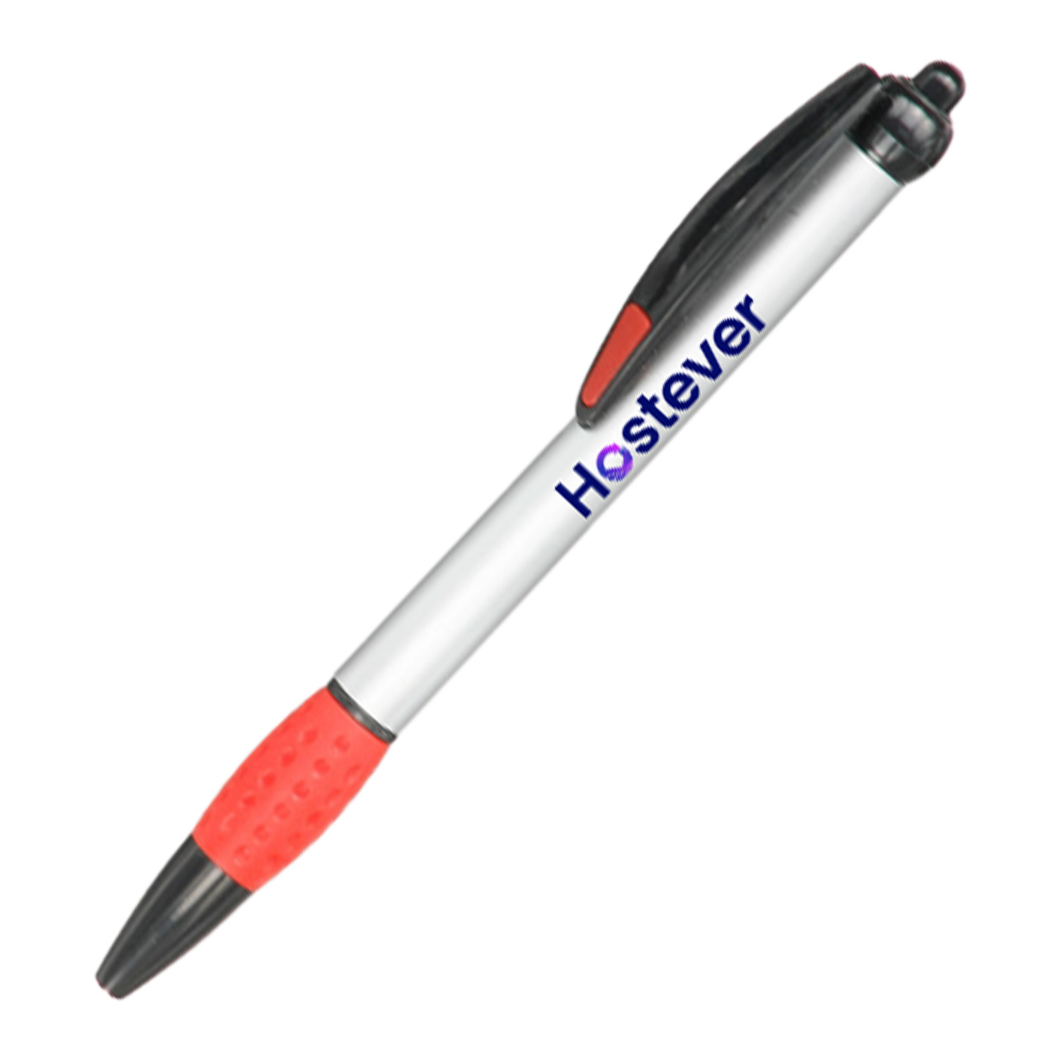 Promotional Plastic Pens w/ Colorful rubber grips Metal Pen 2