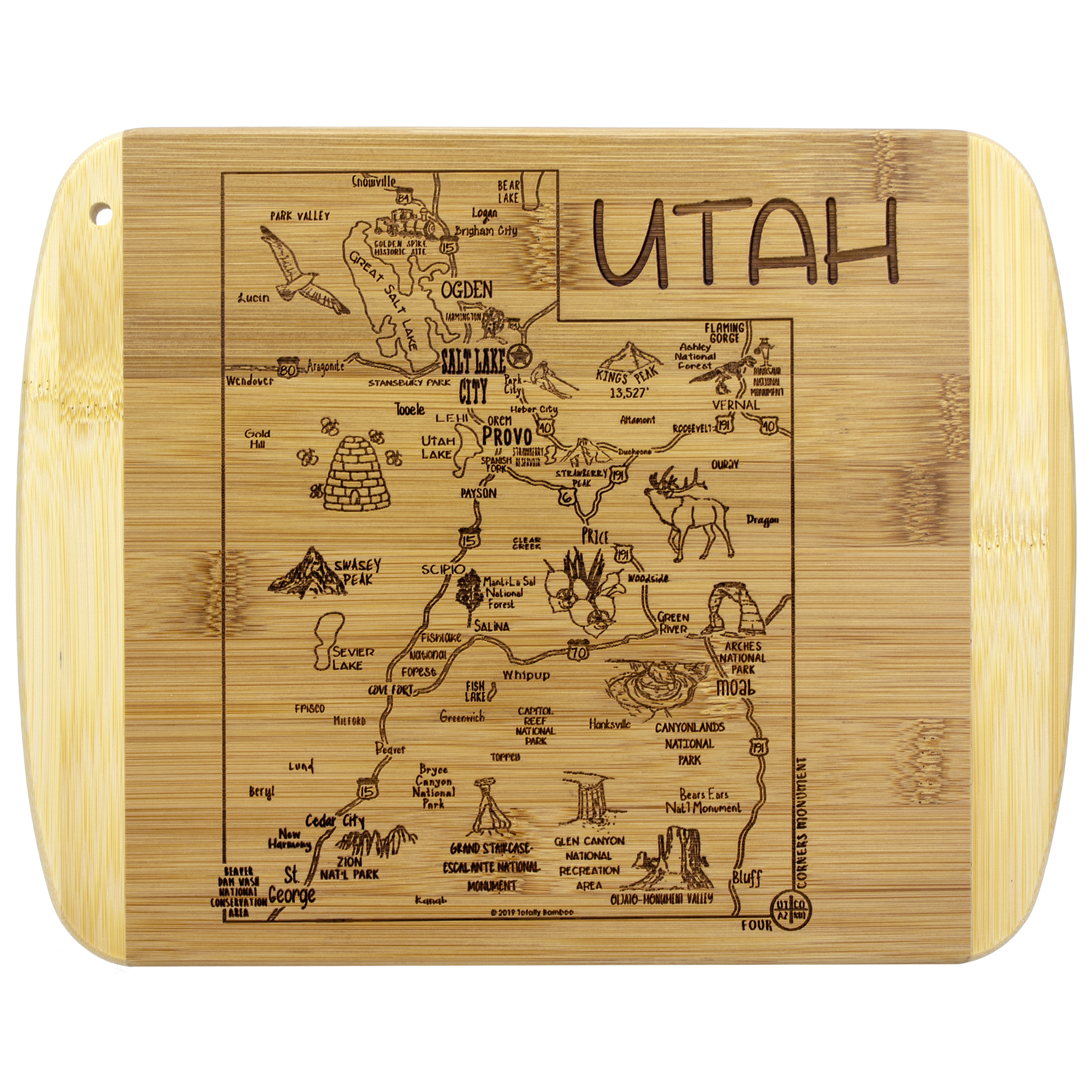 A Slice of Life Utah Serving & Cutting Board 2
