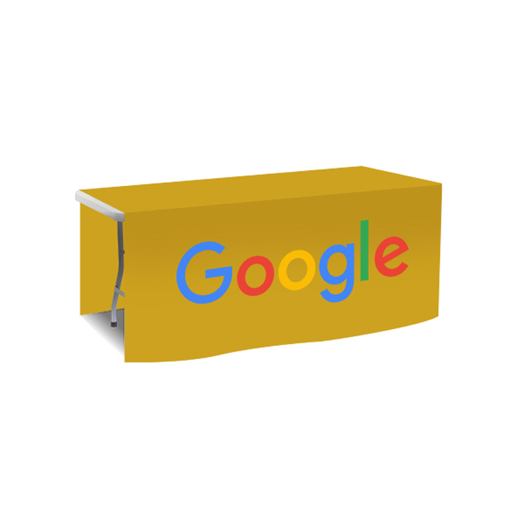72 in. x 88 in. PolyKnit™ Table Drop (Full Color Logo) 7