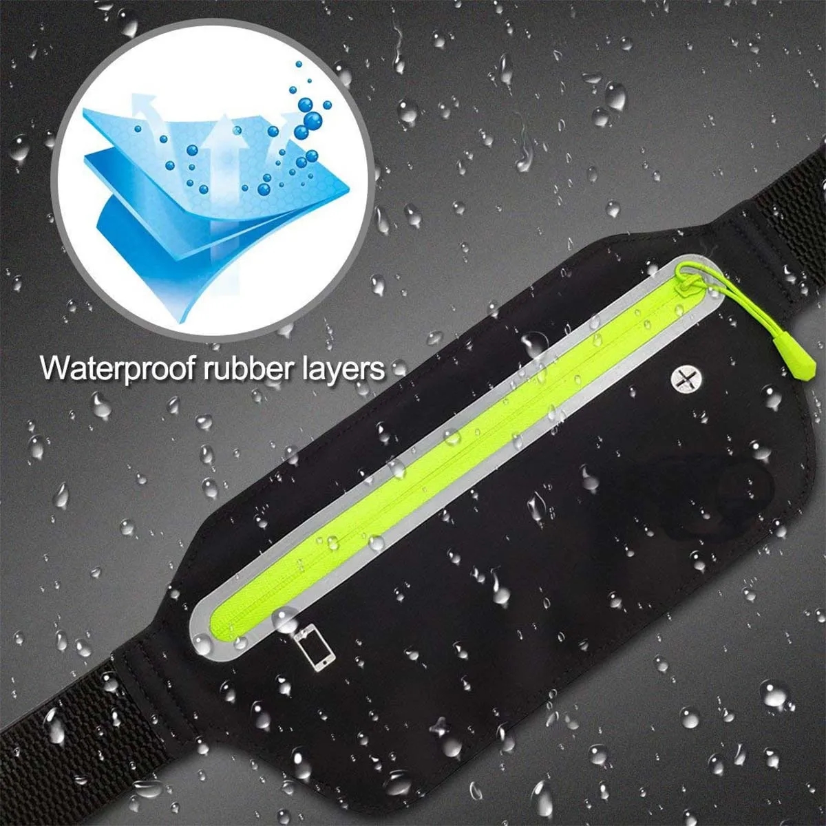 Outdoor Slim Running Sports Fitness Belt Waist Fanny Pack 4