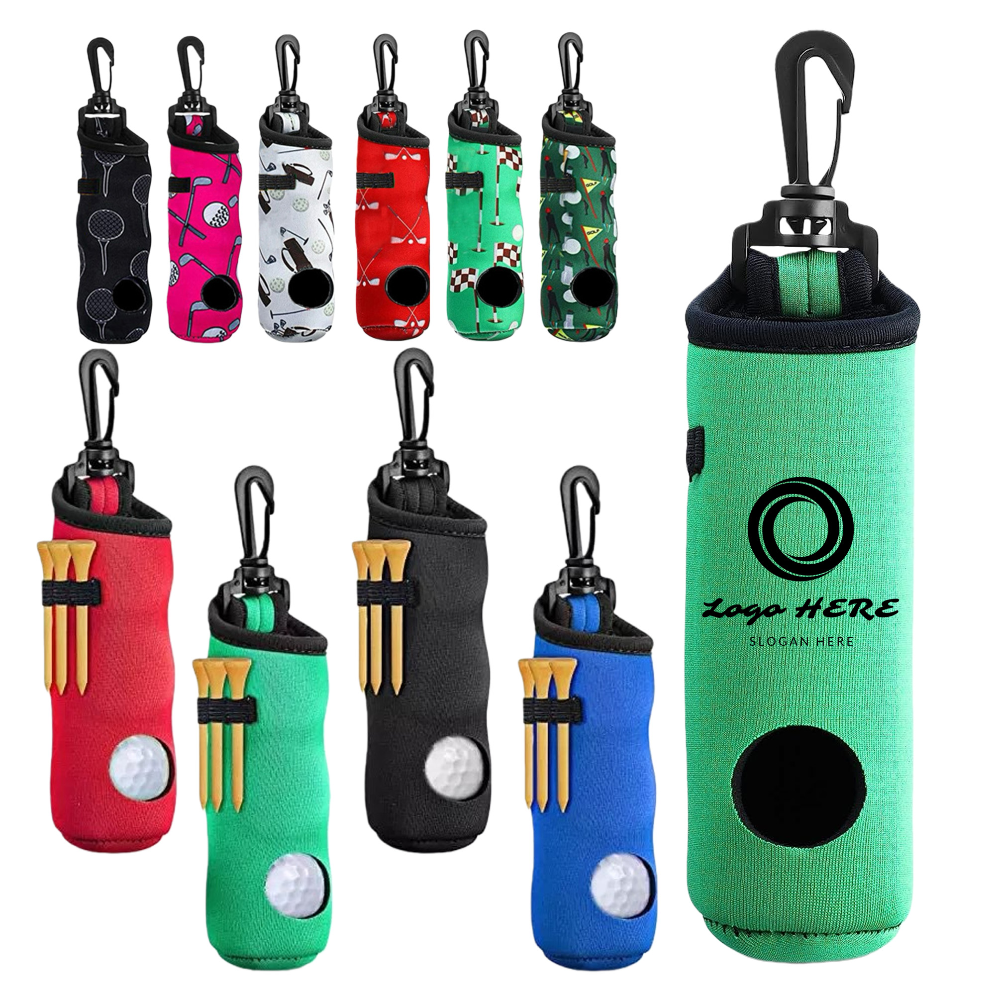 Lightweight Practice Golf Tee Holder Pouch 2