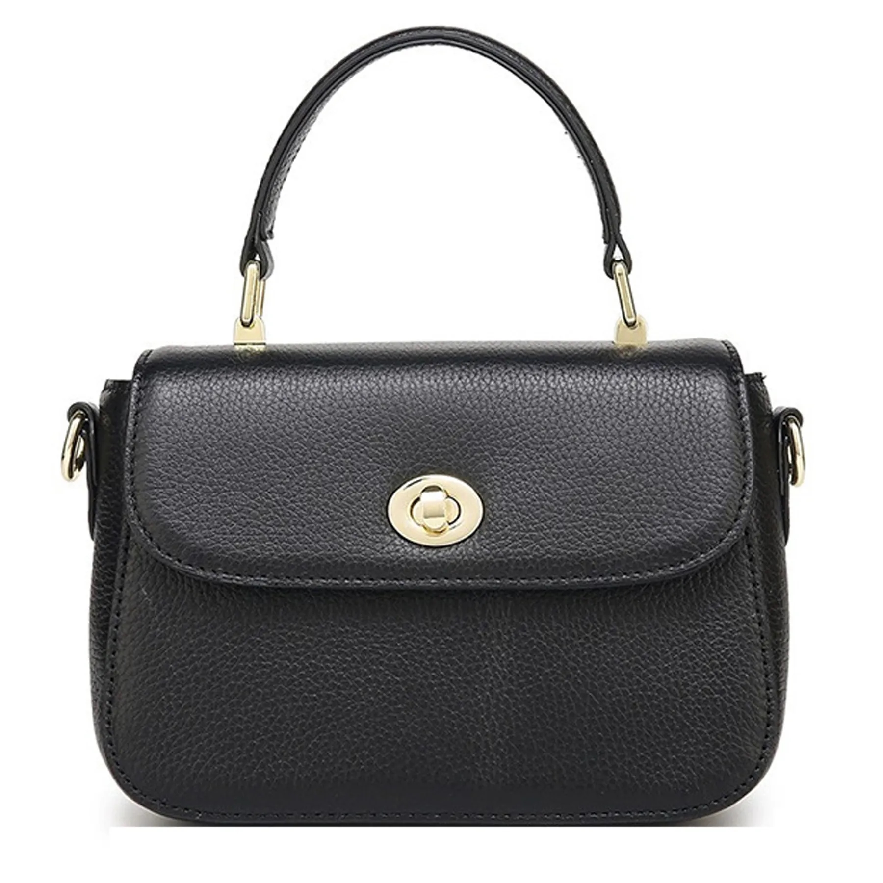 Women's Leather Top Handle Crossbody Purse 3